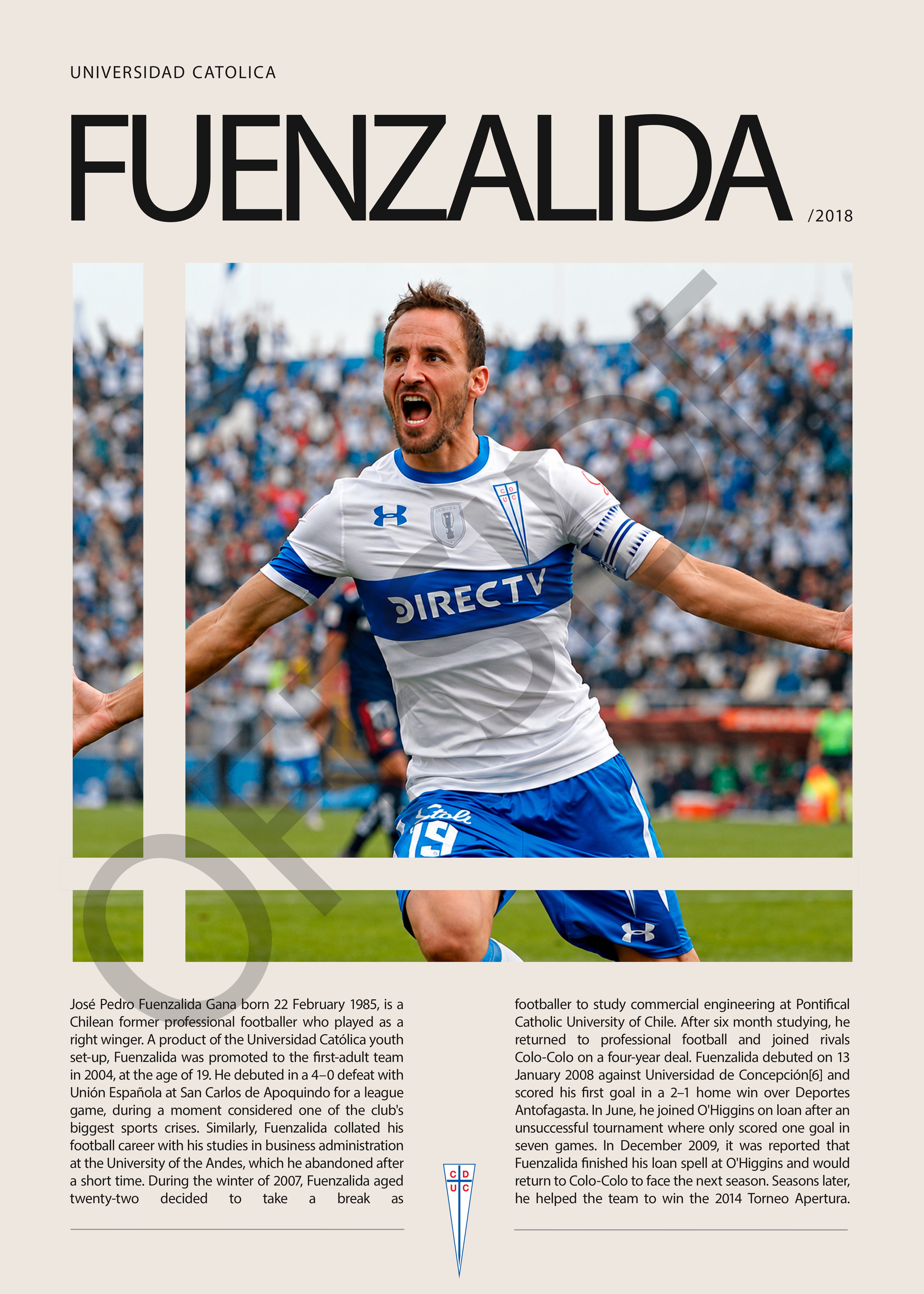 Jose Pedro Fuenzalida "Chapa" en U. Catolica Temporada 2018