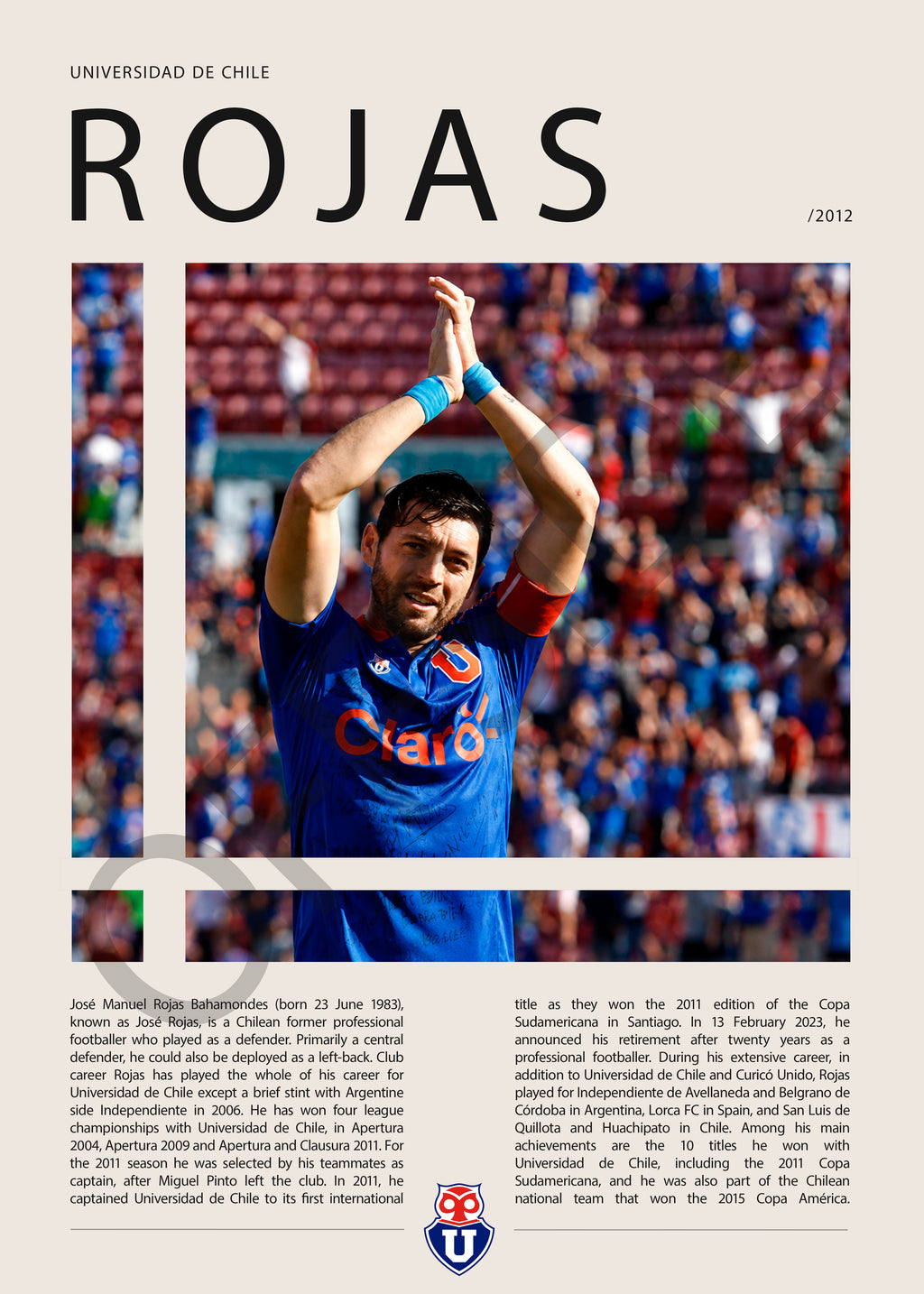 Jose Rojas "Pepe" en U. de Chile Temporada 2012