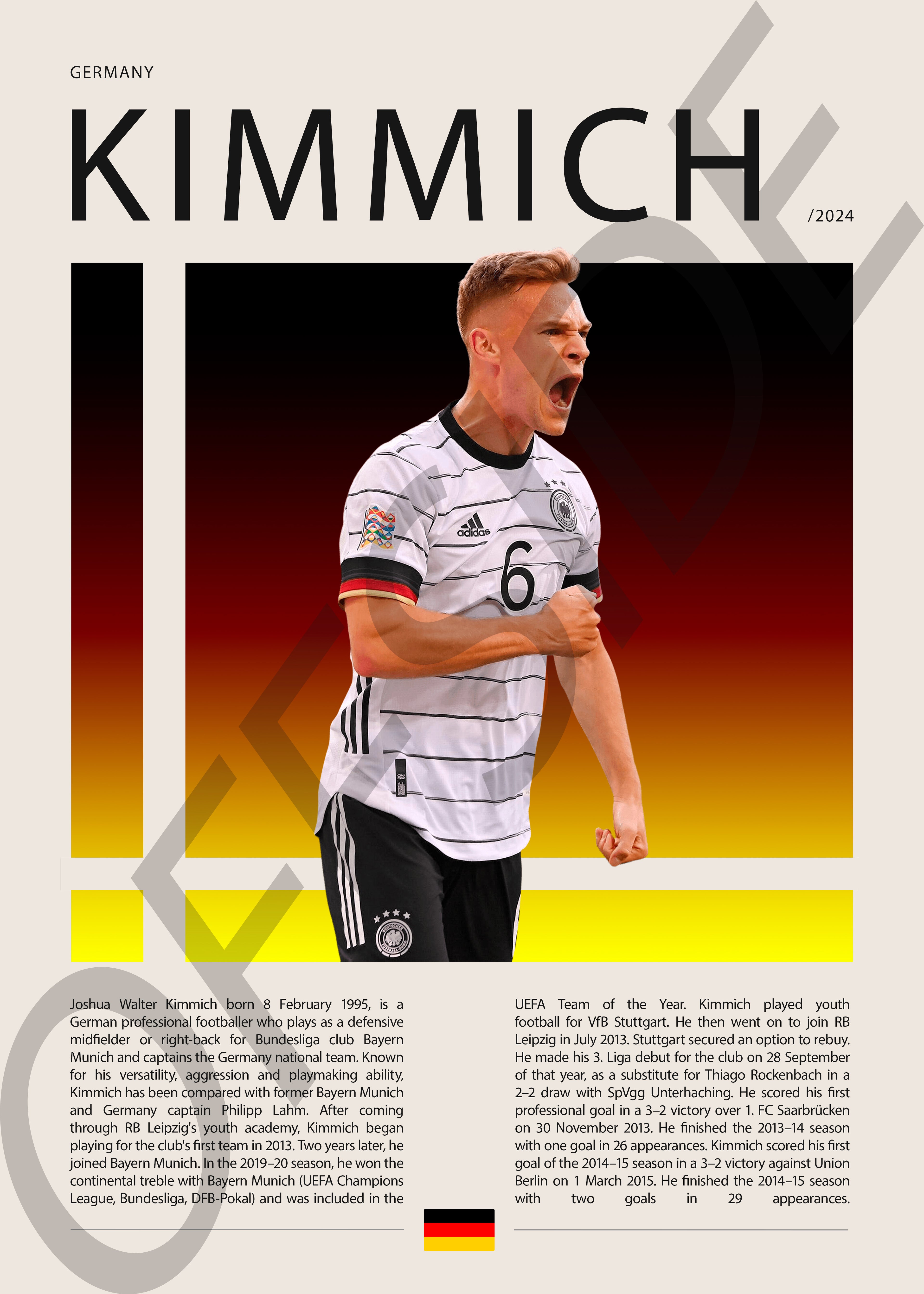 Joshua Kimmich "Kimmich" en Alemania Clasificatorias 2024