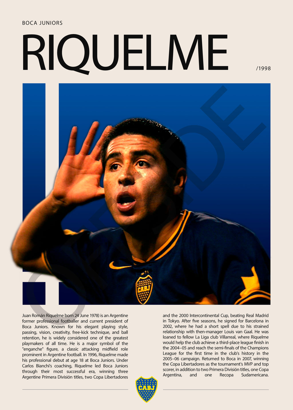 Juan Roman Riquelme "El Ultimo 10" en Boca Junior Temporada 1998