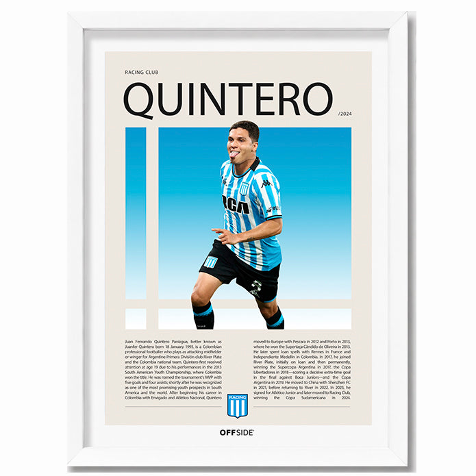 Juan Fernando Quintero "Juanfer" en Racing Temporada 2024