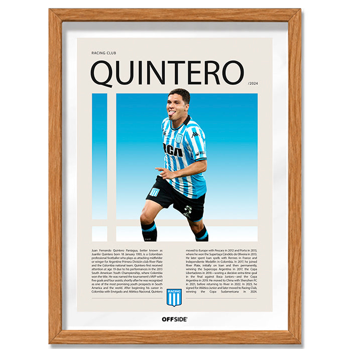 Juan Fernando Quintero "Juanfer" en Racing Temporada 2024