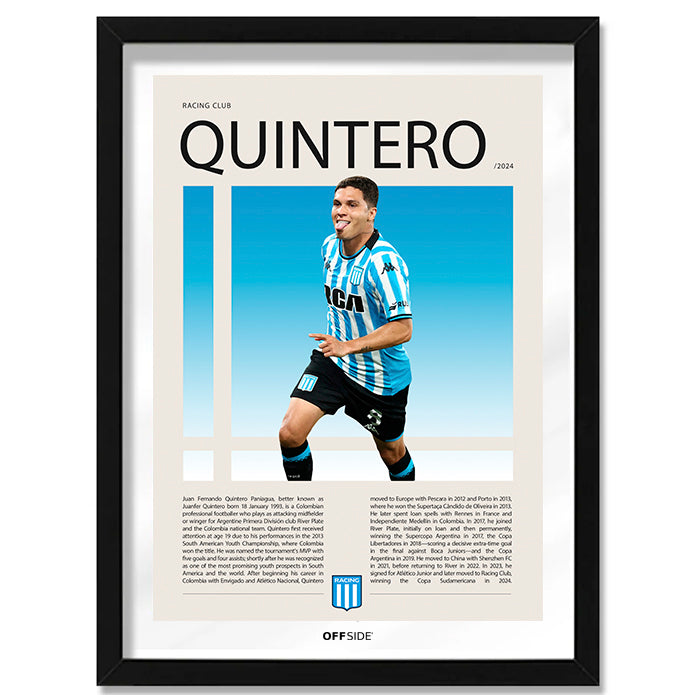 Juan Fernando Quintero "Juanfer" en Racing Temporada 2024