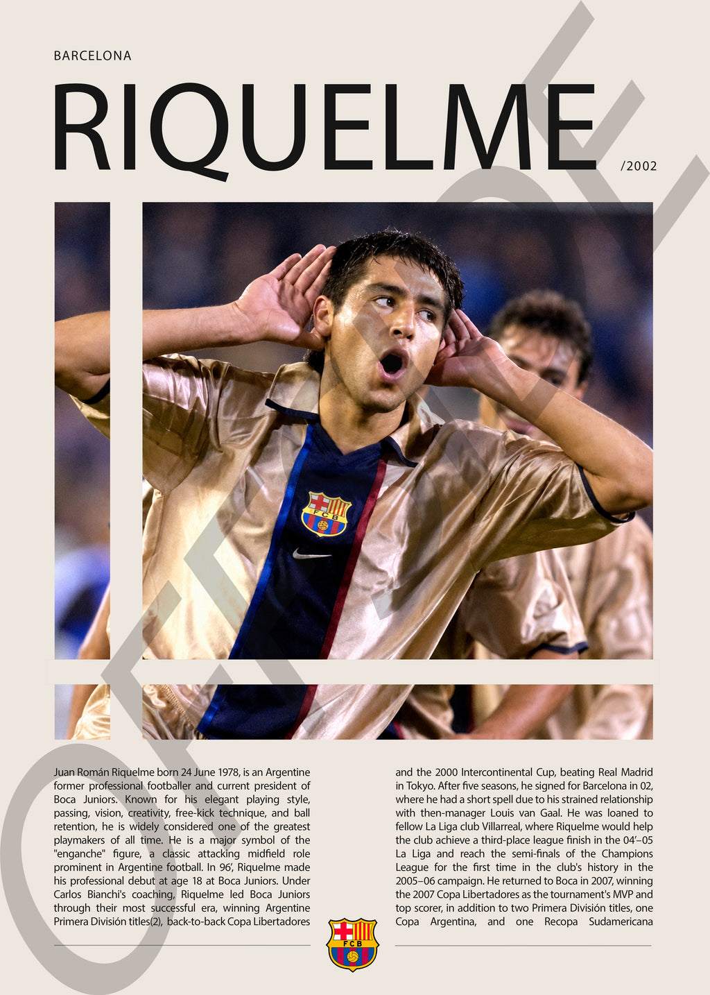 Juan Roman Riquelme "El Ultimo 10" en Barcelona Temporada 2002