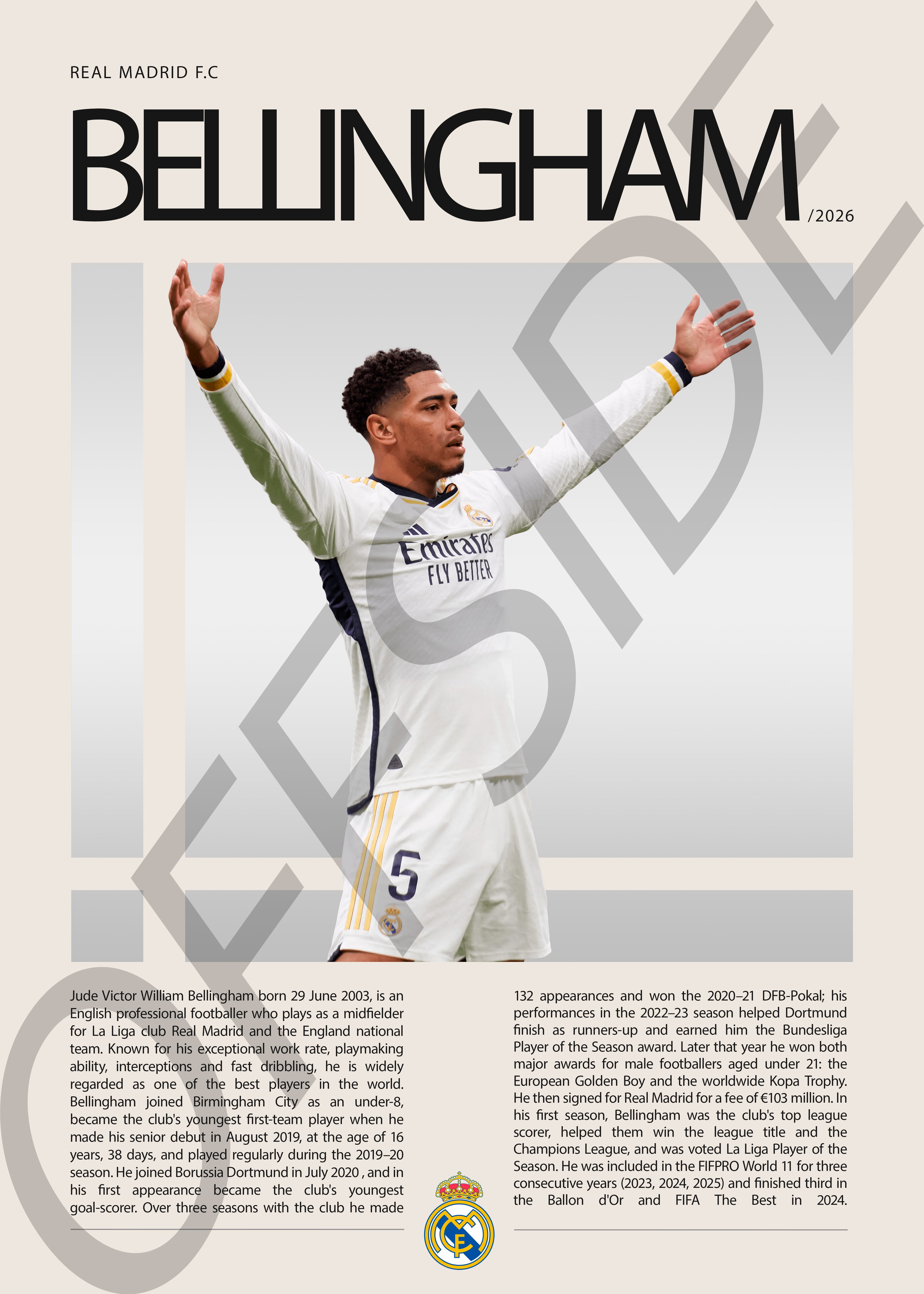 Jude Bellingham "Bellingol" en Real Madrid Temporada 2026