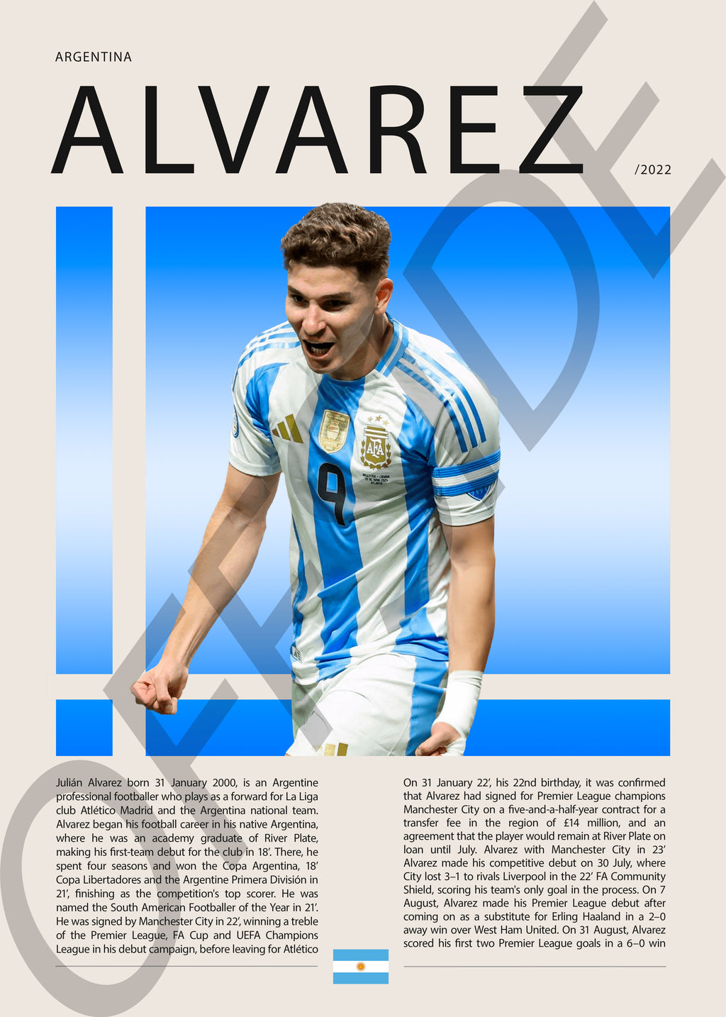 Julian Alvares "La Araña" en Argentina Clasificatorias 2022