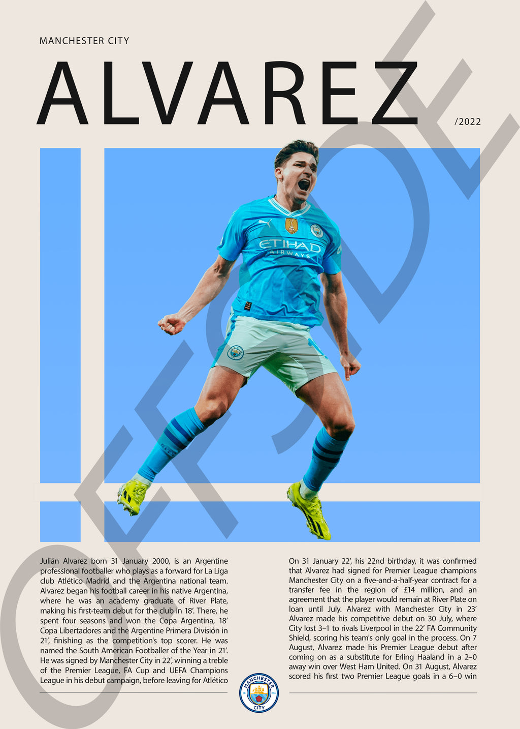 Julian Alvares "La Araña" en Manchester City Temporada 2022