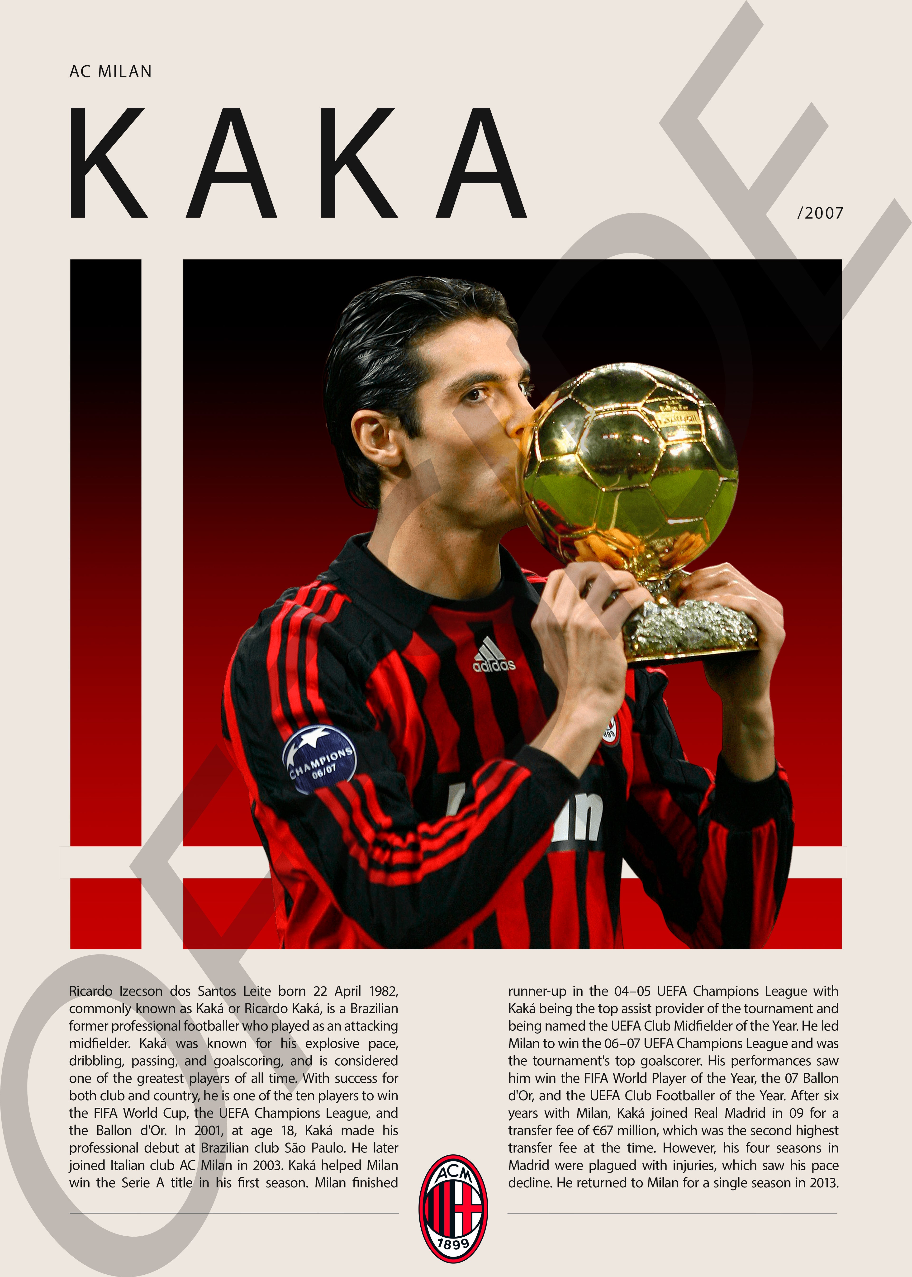 Ricardo Kaka "Kaka" en AC Milan Temporada 2007