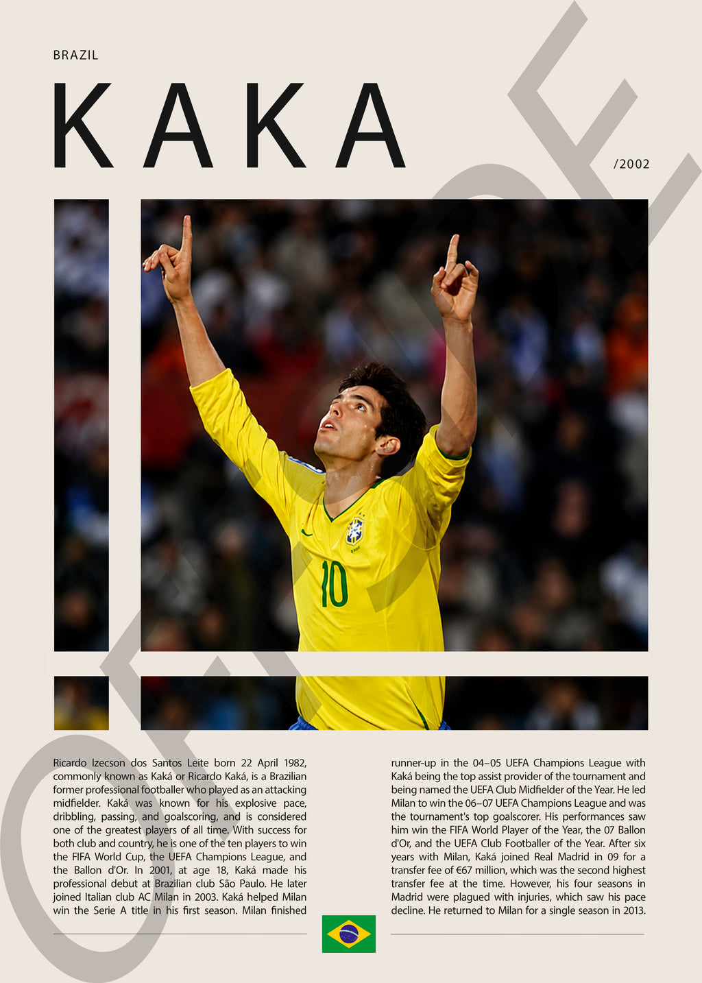 Ricardo Kaka "Kaka" en Brasil Clasificatorias 2002