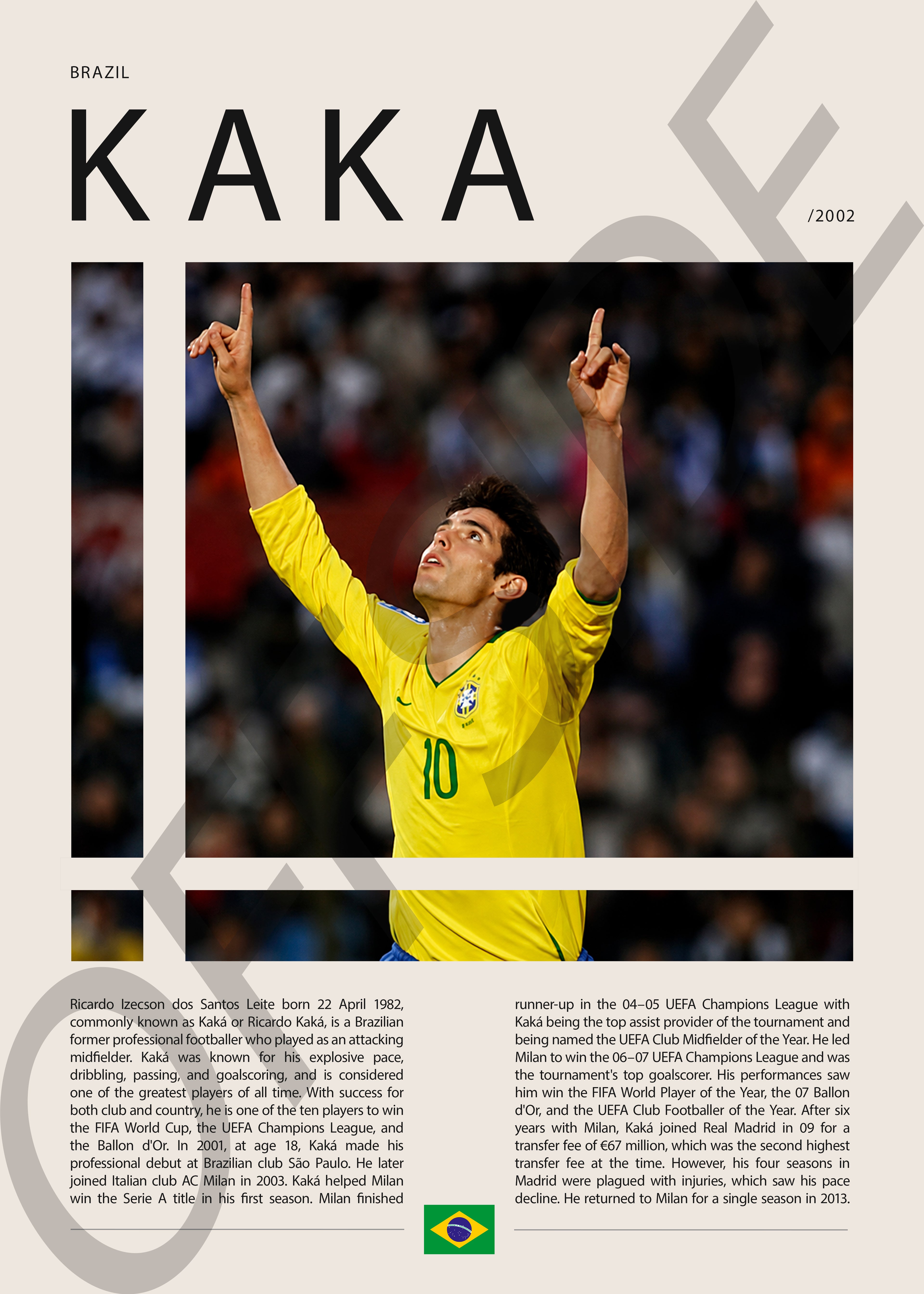 Ricardo Kaka "Kaka" en Brasil Clasificatorias 2002