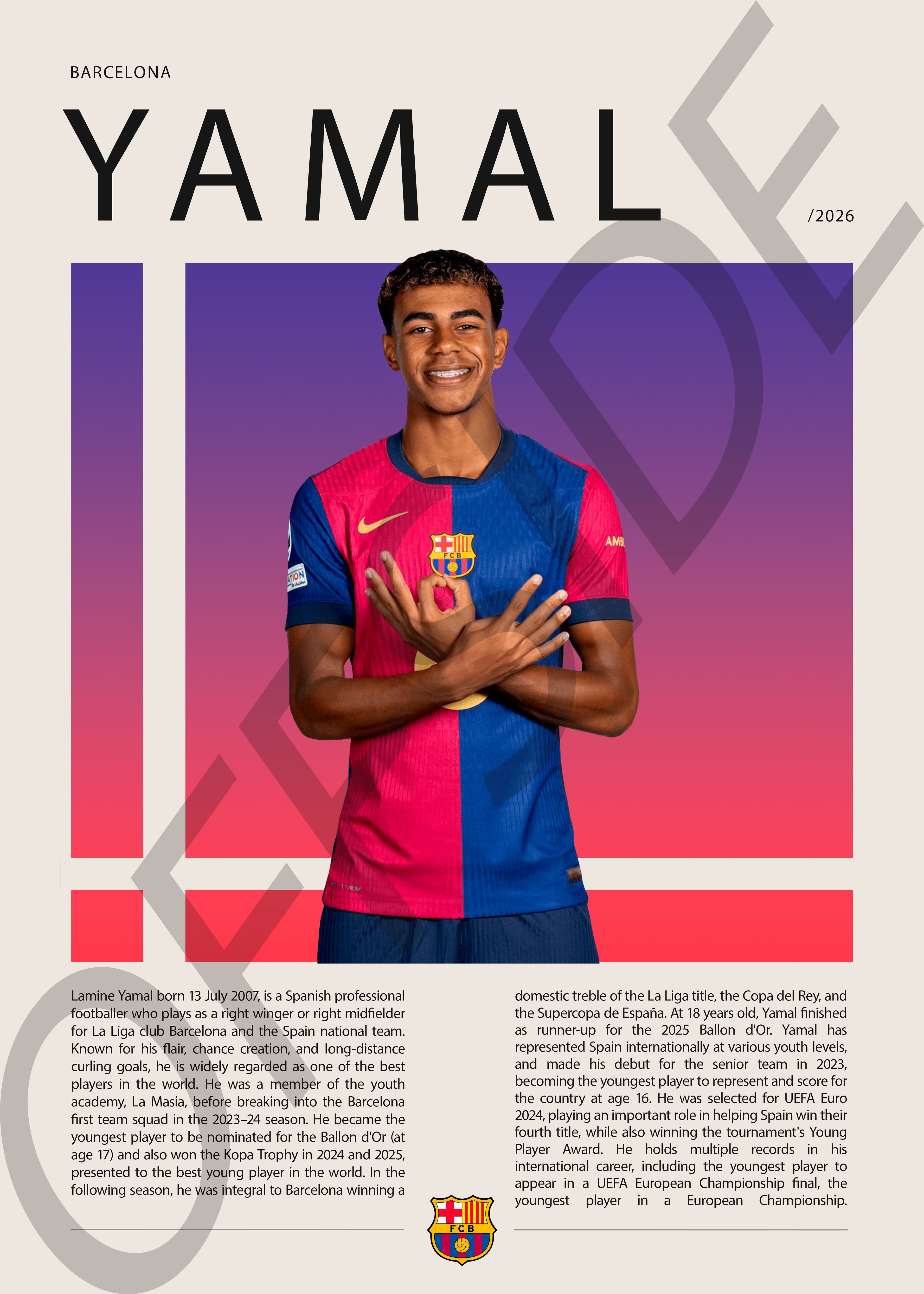 Lamine Yamal "Lamine" en Barcelona Temporada 2026