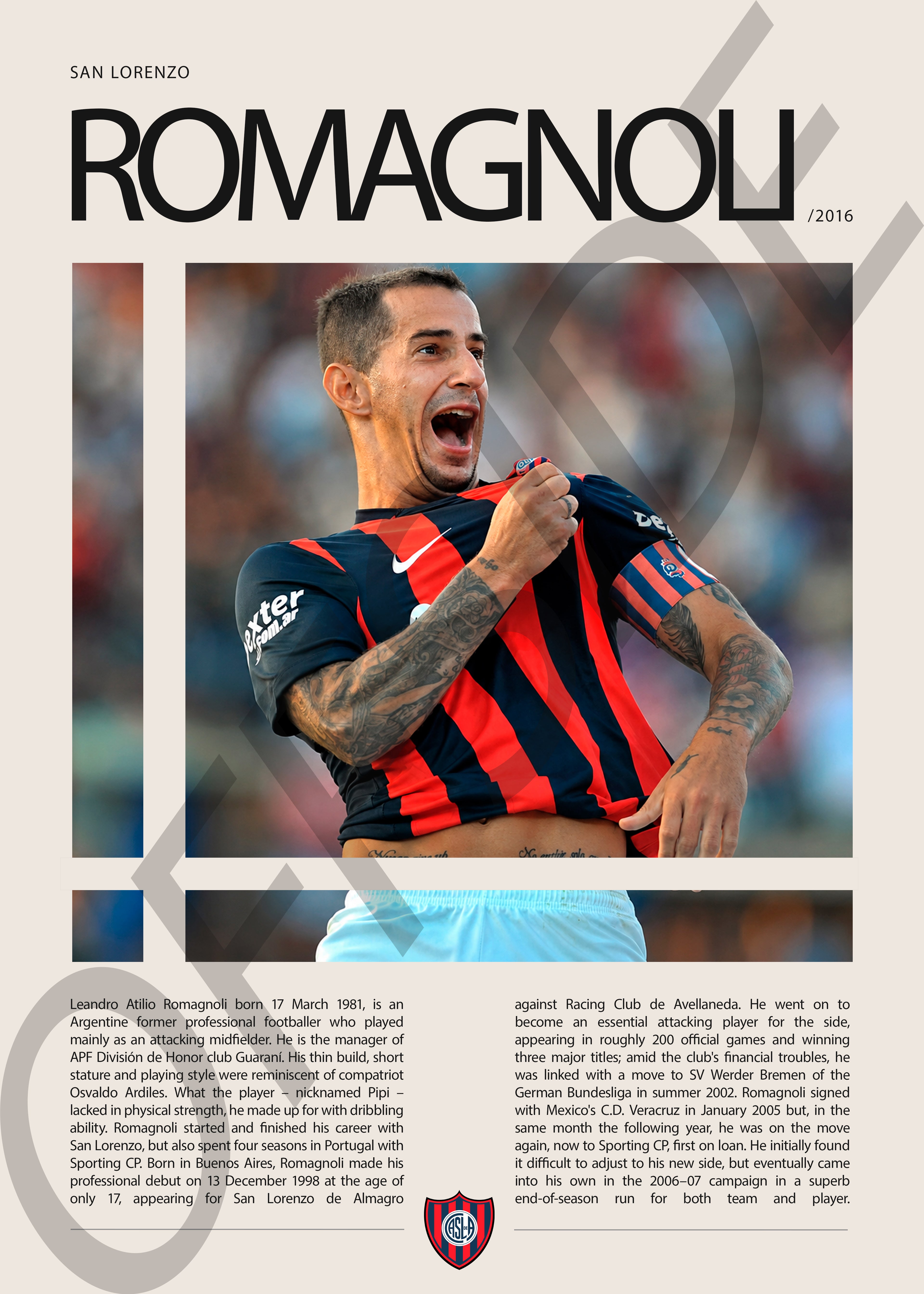 Leandro Romagnoli "Pipi" en San Lorenzo Temporada 2016