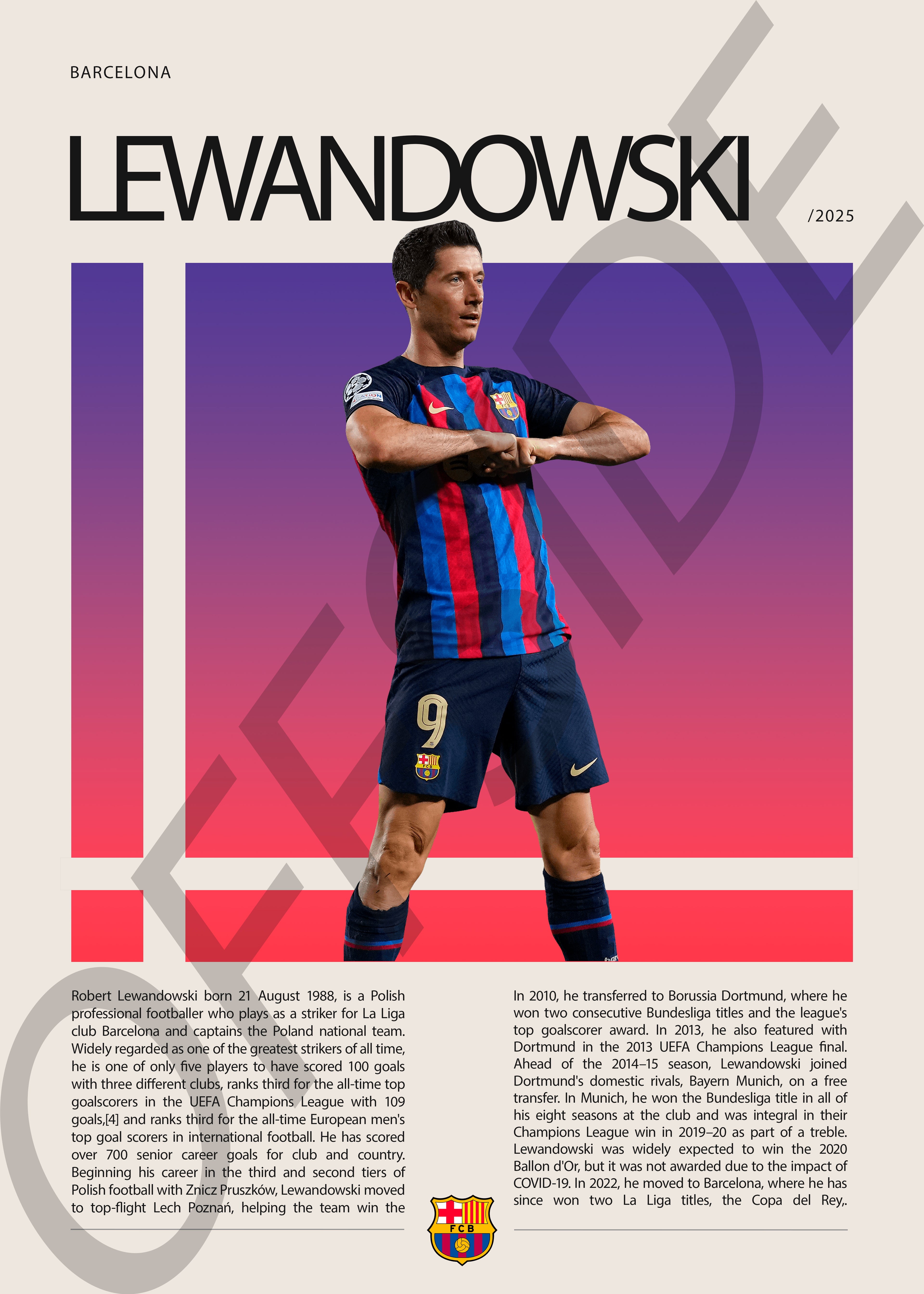 Robert Lewandoski "Lewy" en Barcelona Temporada 2025