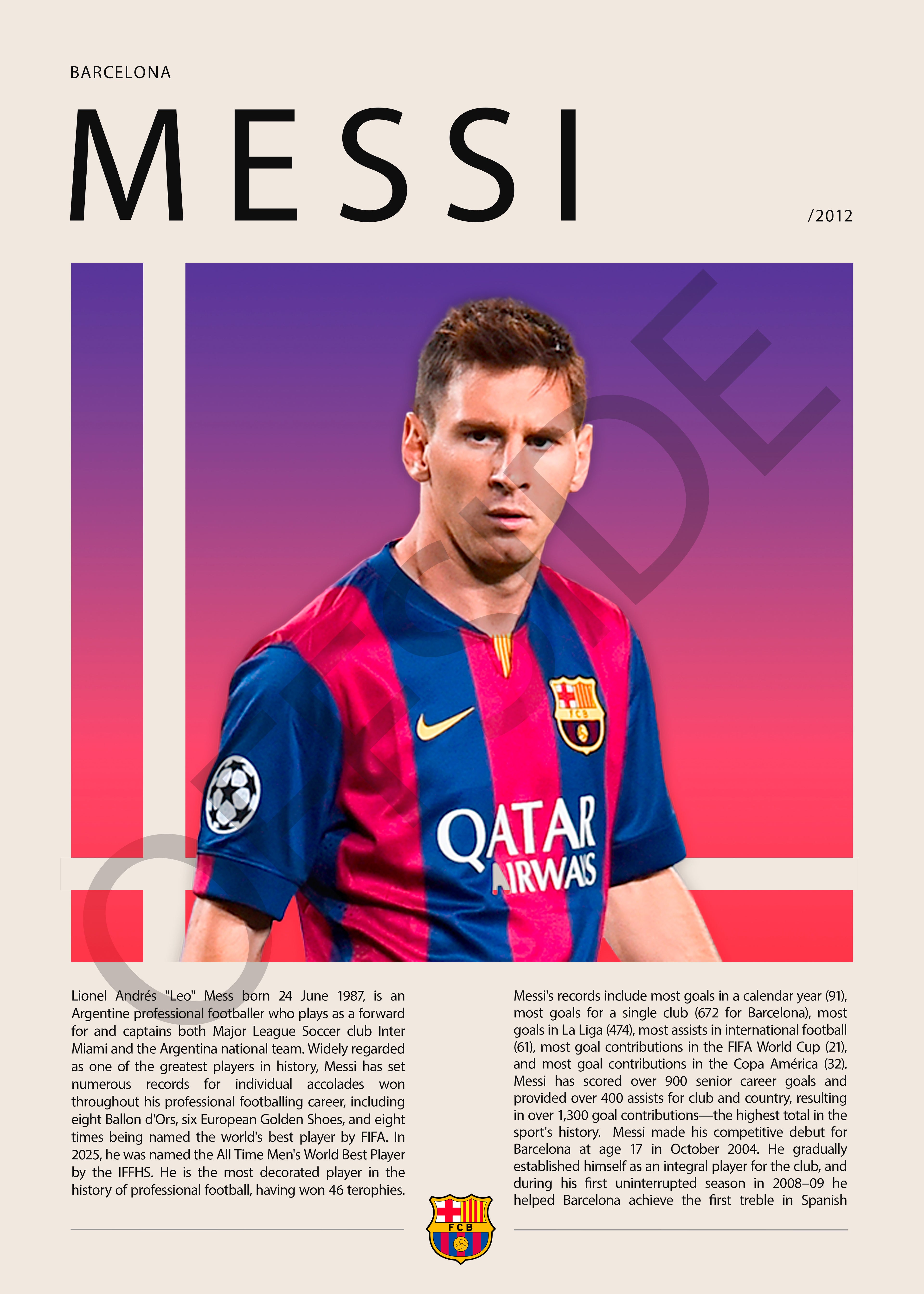 Lionel Messi "La Pulga" Barcelona Campeón Champions League 2011