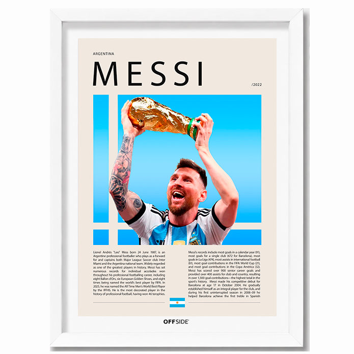 Lionel Messi "La Pulga" Seleccion Argentina Campeón del Mundo Qatar 2022