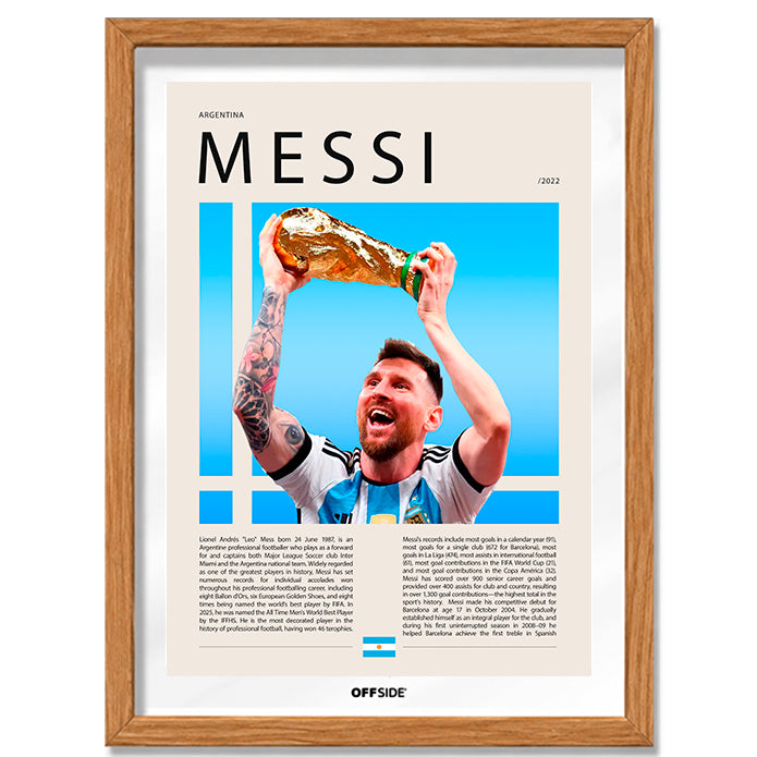 Lionel Messi "La Pulga" Seleccion Argentina Campeón del Mundo Qatar 2022