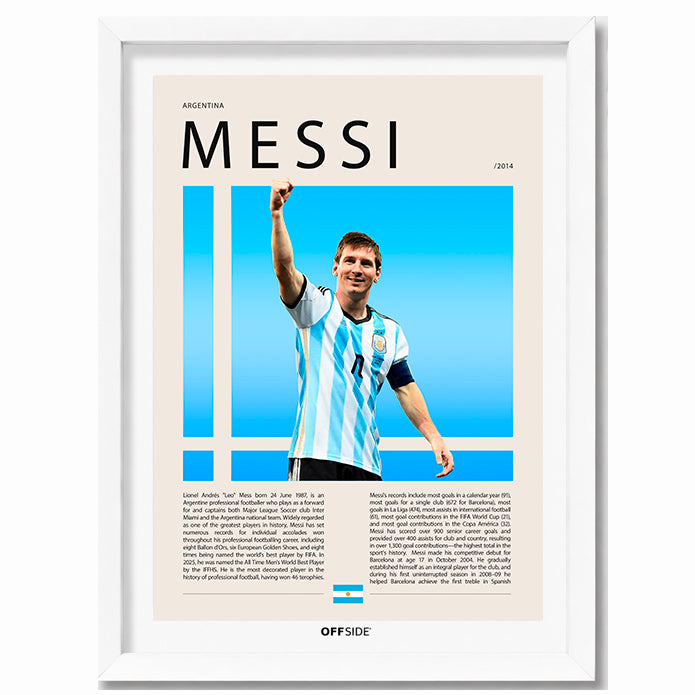 Lionel Messi "La Pulga" Seleccion Argentina Mundial Brasil 2014