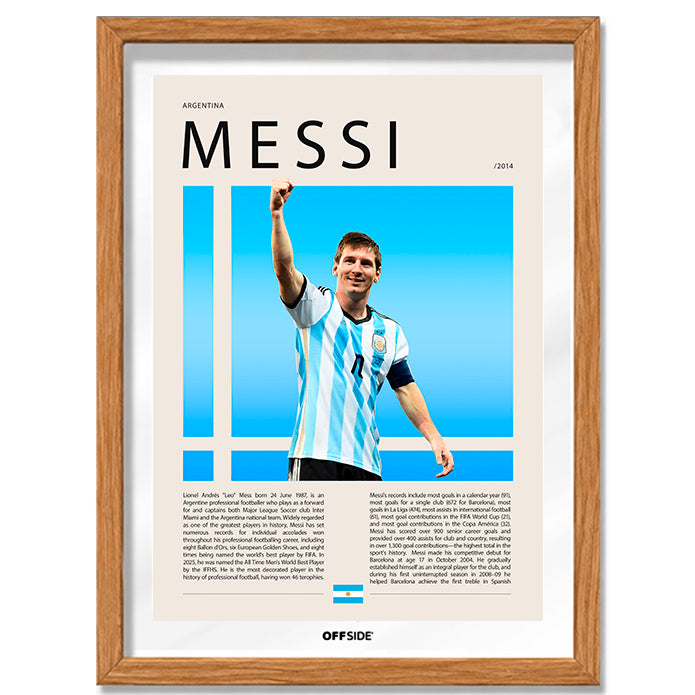Lionel Messi "La Pulga" Seleccion Argentina Mundial Brasil 2014