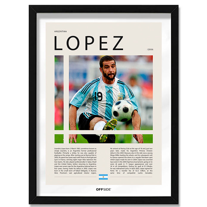 Lisandro Lopez "Licha" en Argentina Clasificatorias 2006