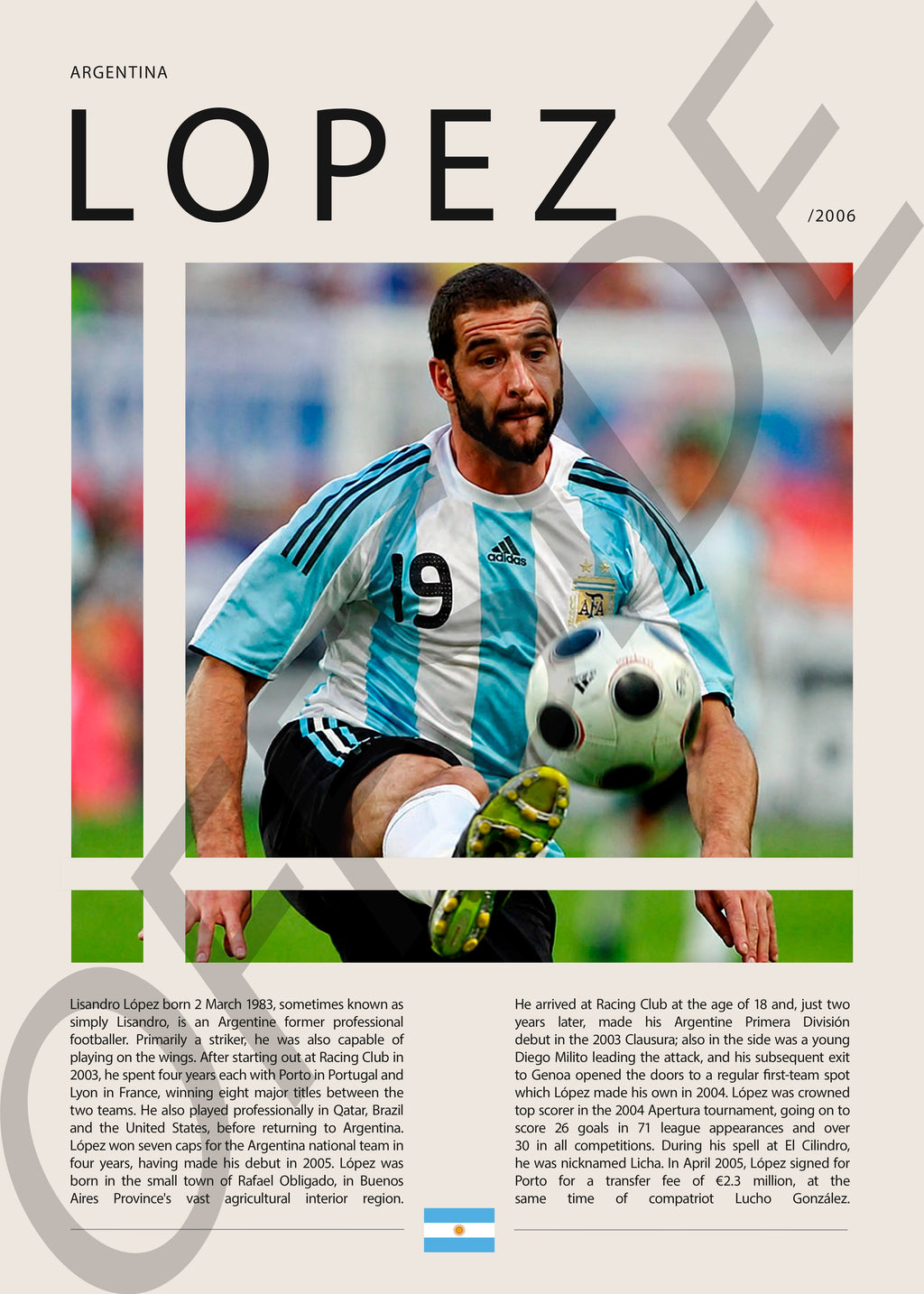 Lisandro Lopez "Licha" en Argentina Clasificatorias 2006