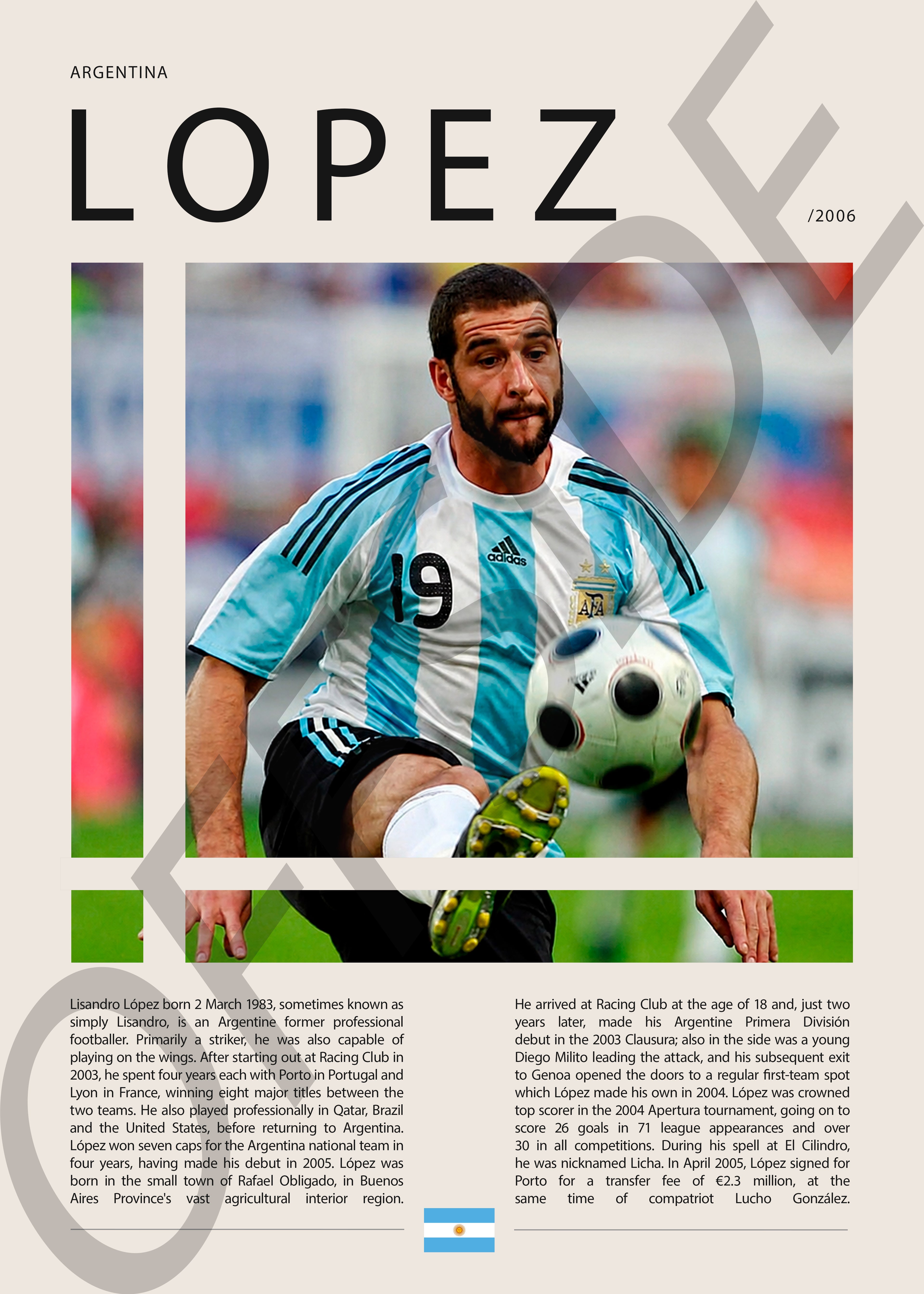 Lisandro Lopez "Licha" en Argentina Clasificatorias 2006