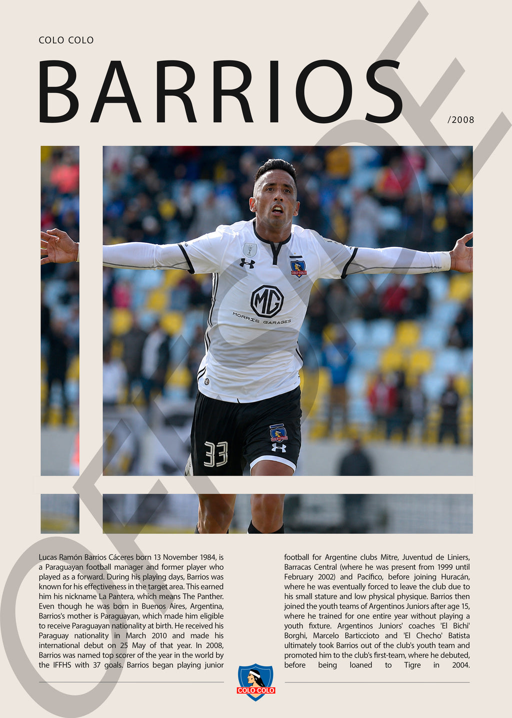 Lucas Barrios "La Pantera" en Colo Colo Temporada 2008