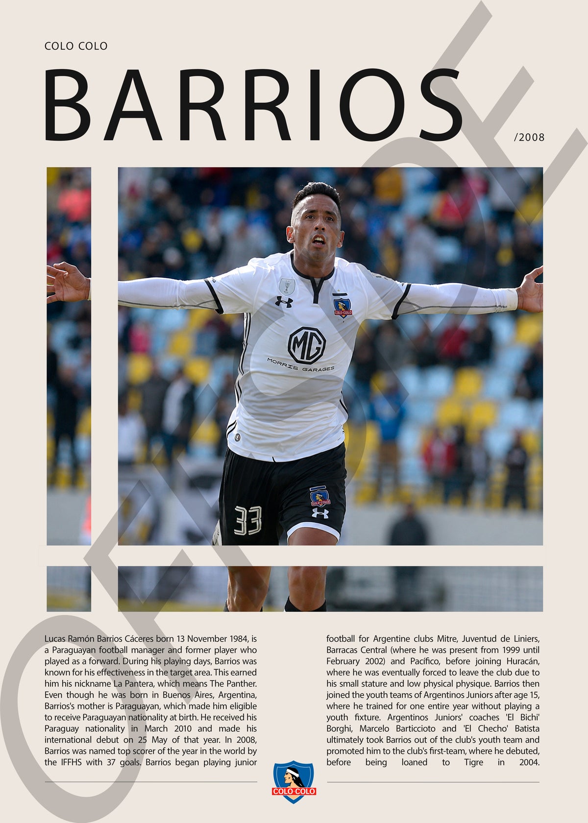 Lucas Barrios "La Pantera" en Colo Colo Temporada 2008