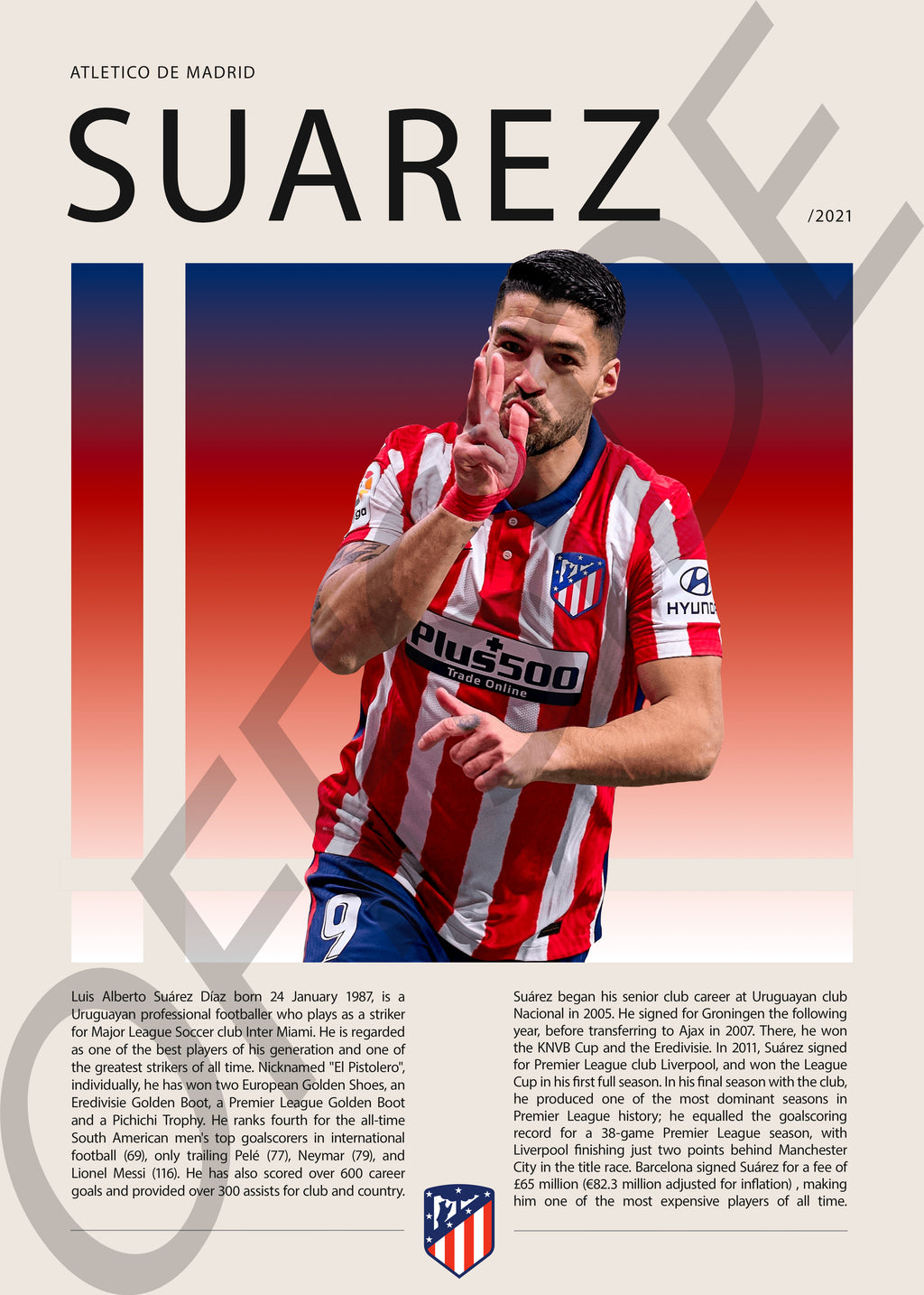 Luis Suarez "El Pistolero" en Atletico de Madrid Temporada 2021