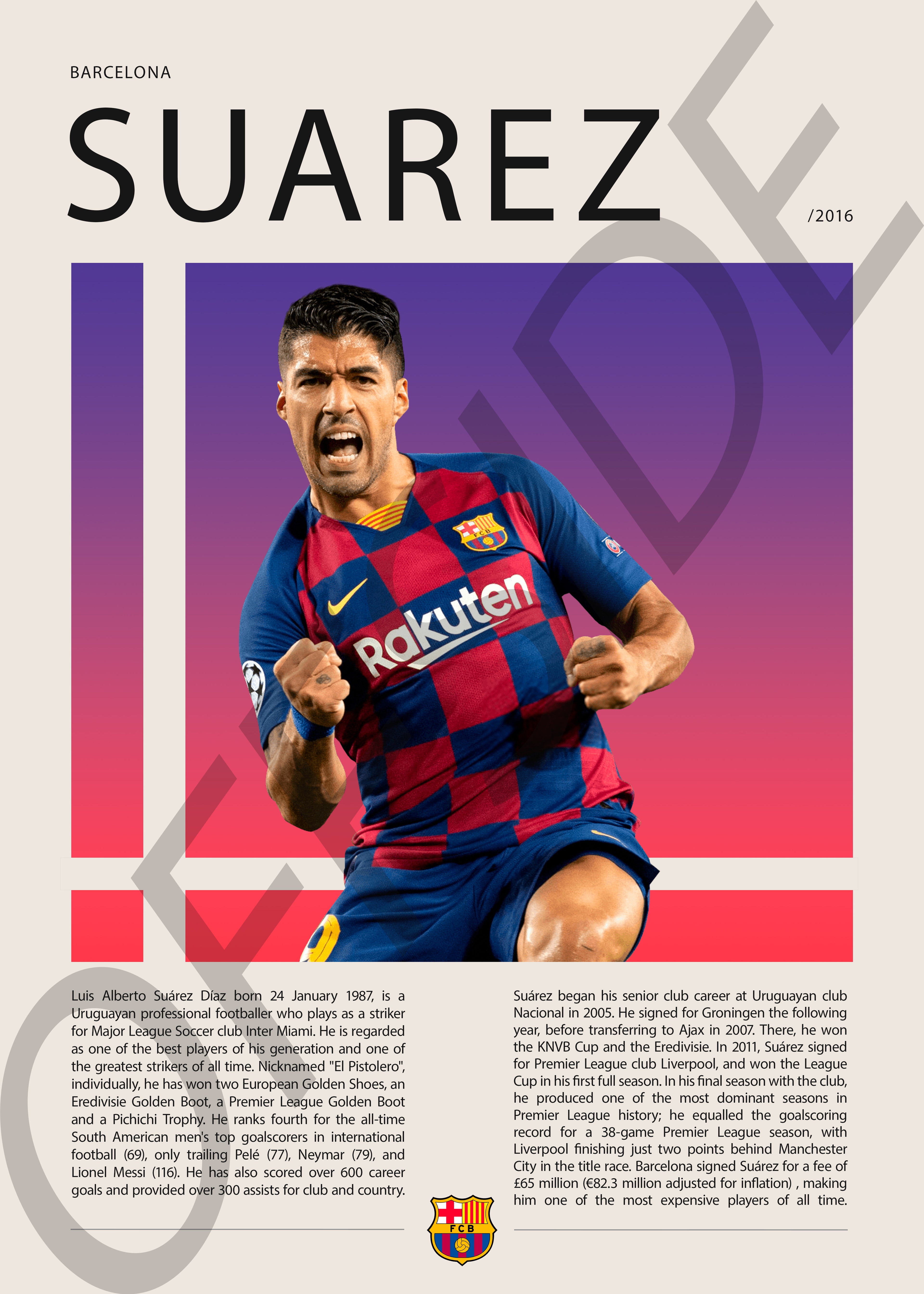Luis Suarez "El Pistolero" en Barcelona Temporada 2016
