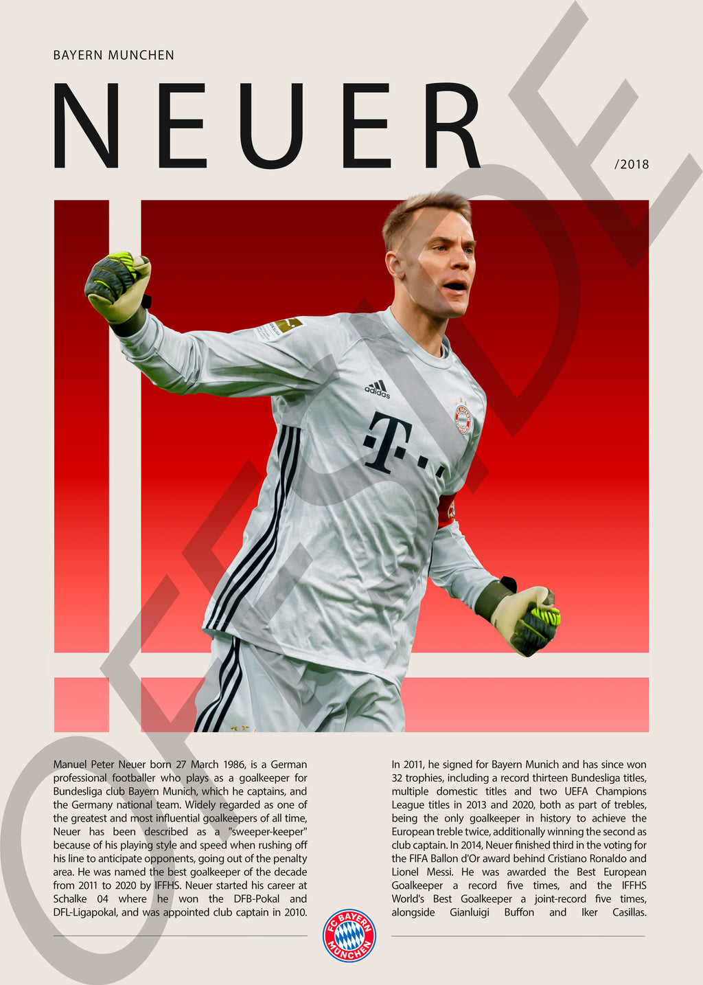 Manuel Neuer "Neuer" en Bayern Munich Temporada 2018