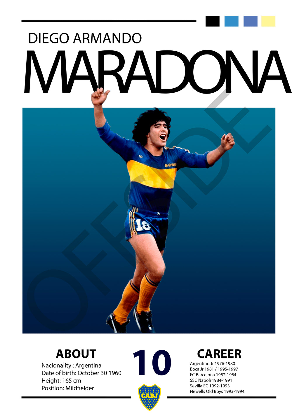 Diego Armando Maradona "El Diego" en Boca Juniors