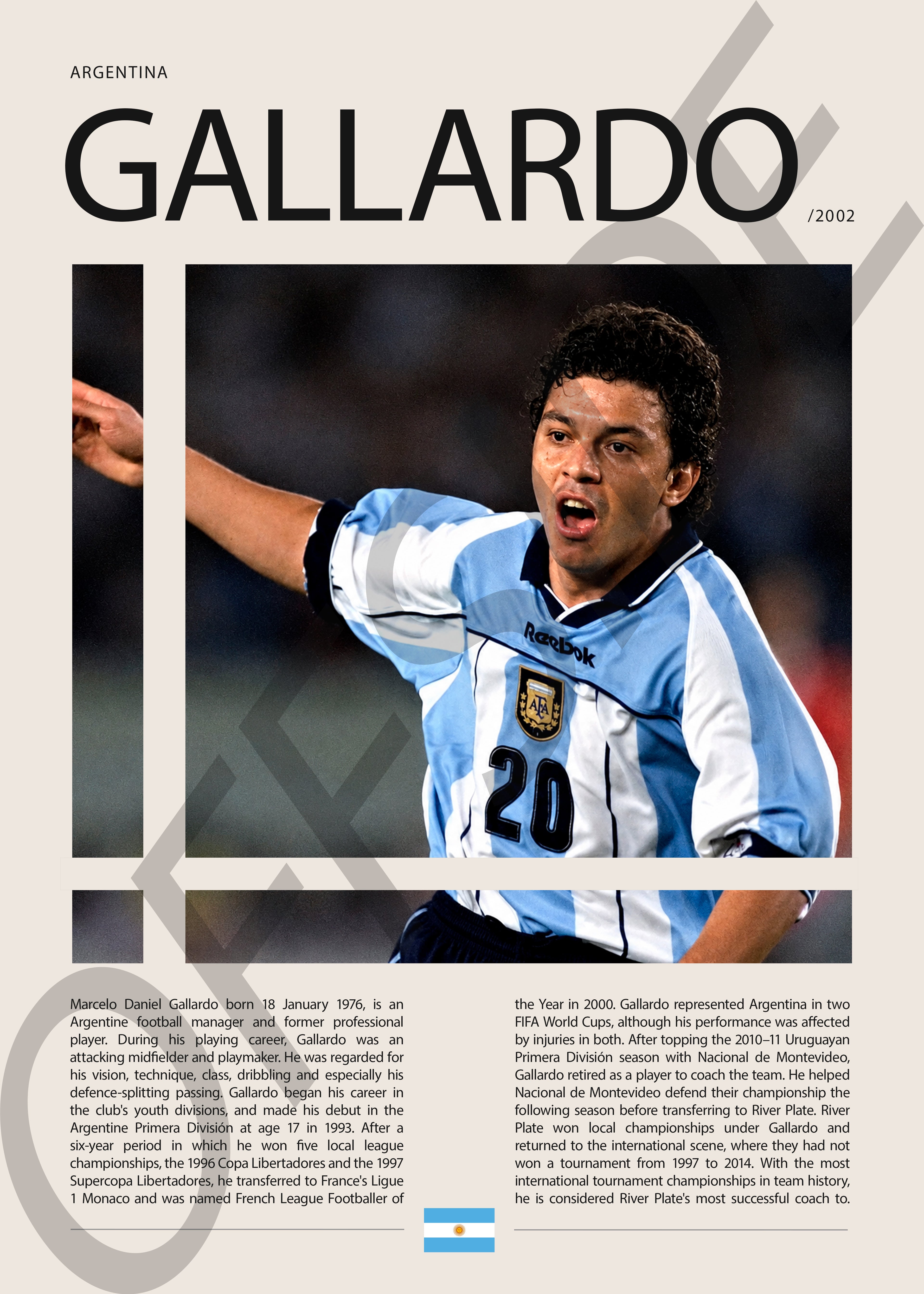 Marcelo Gallardo "El Muñeco" en Argentina Clasificatorias 2002