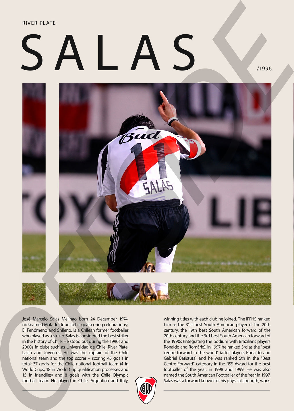 Marcelo Salas "El Matador" en River Plate Temporada 1996