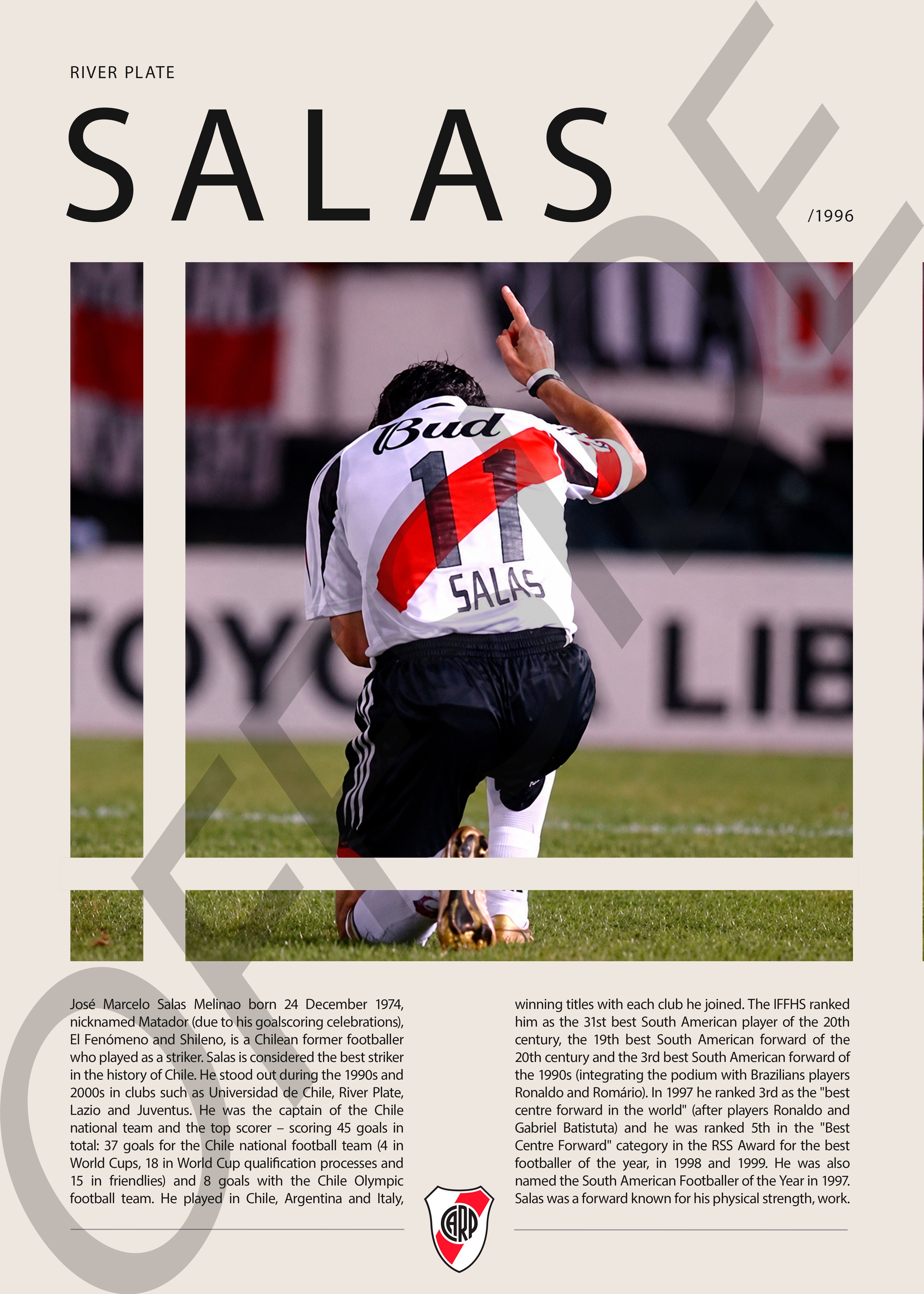 Marcelo Salas "El Matador" en River Plate Temporada 1996