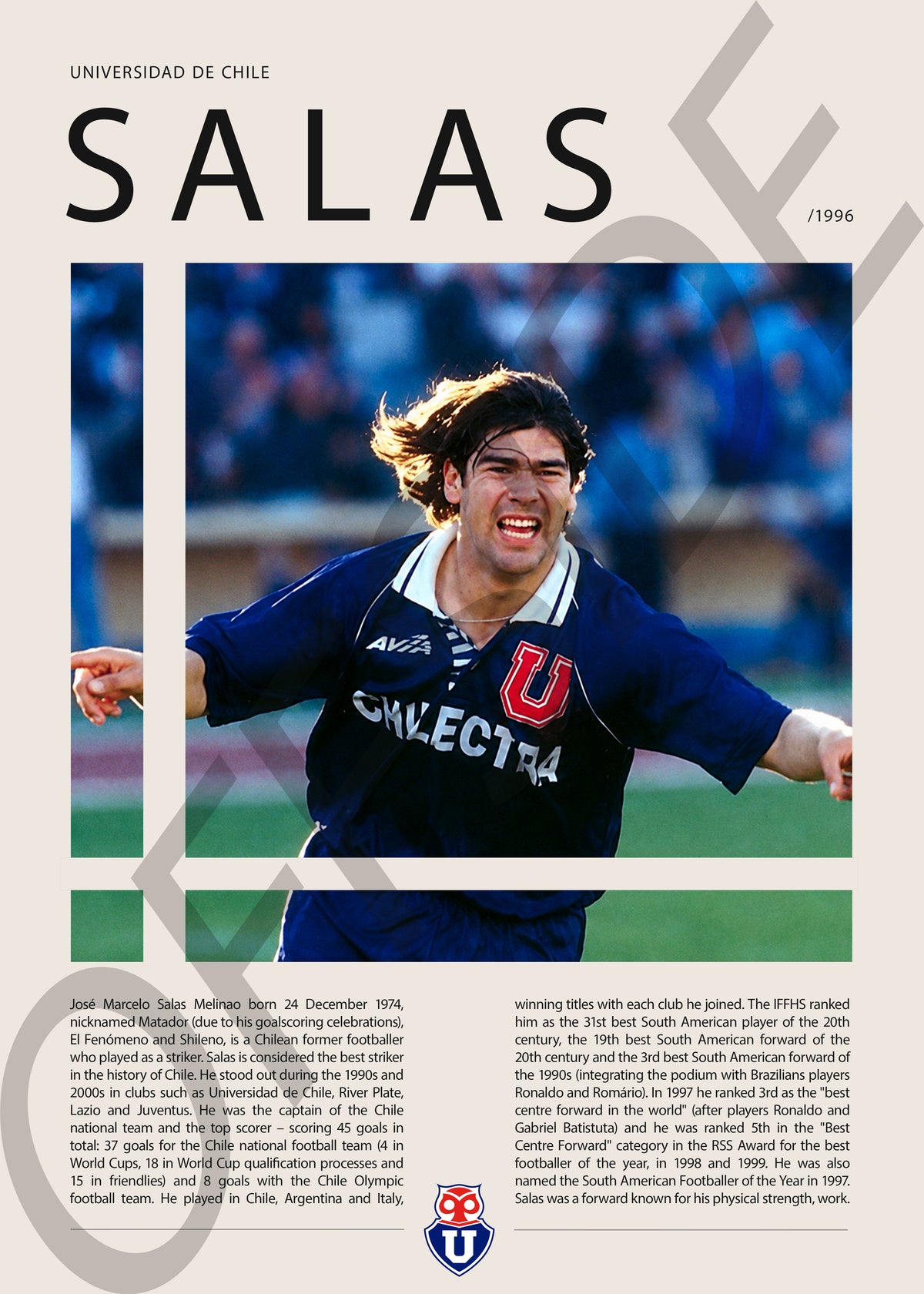 Marcelo Salas "El Matador" en U. de Chile Temporada 1996