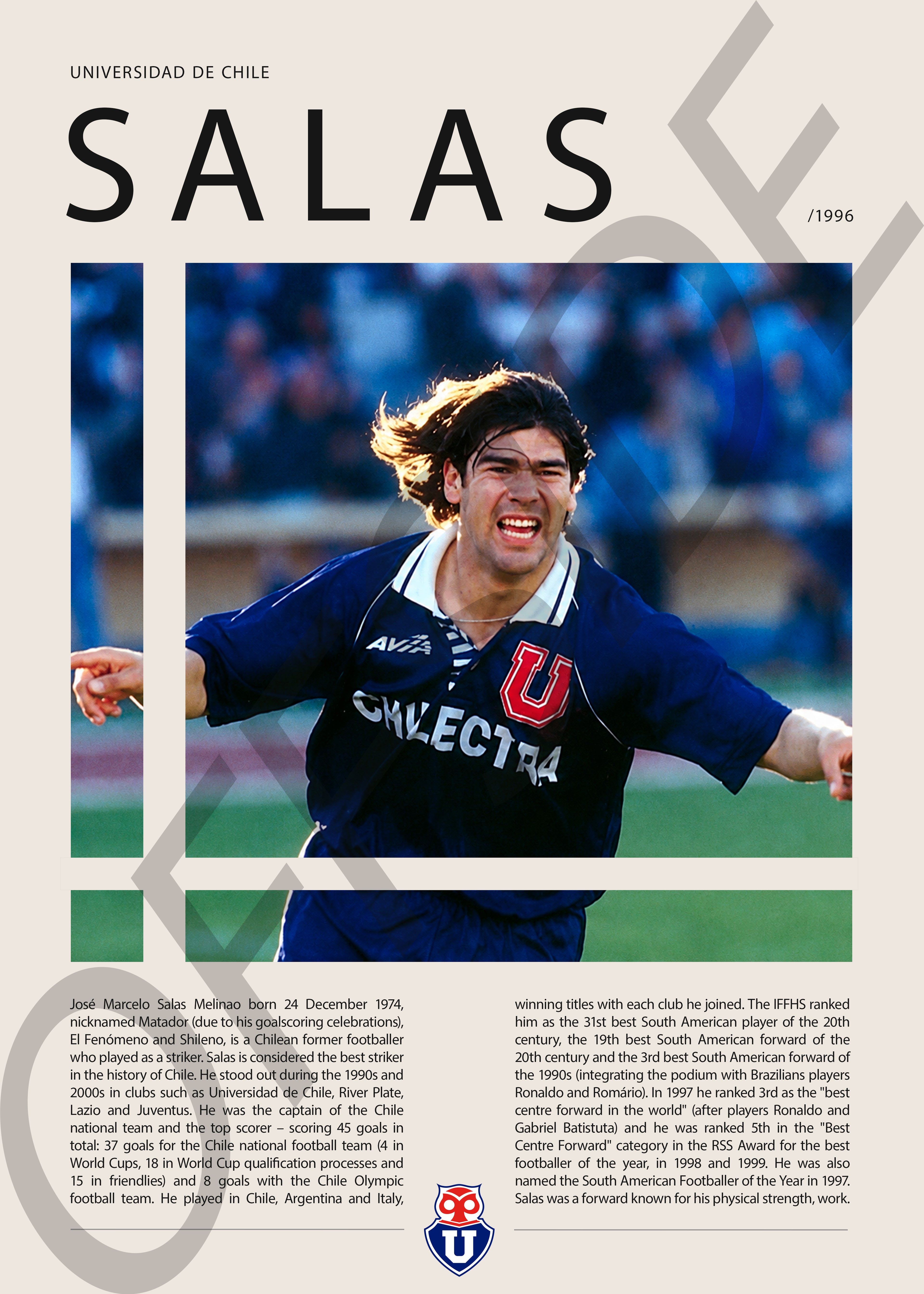 Marcelo Salas "El Matador" en U. de Chile Temporada 1996