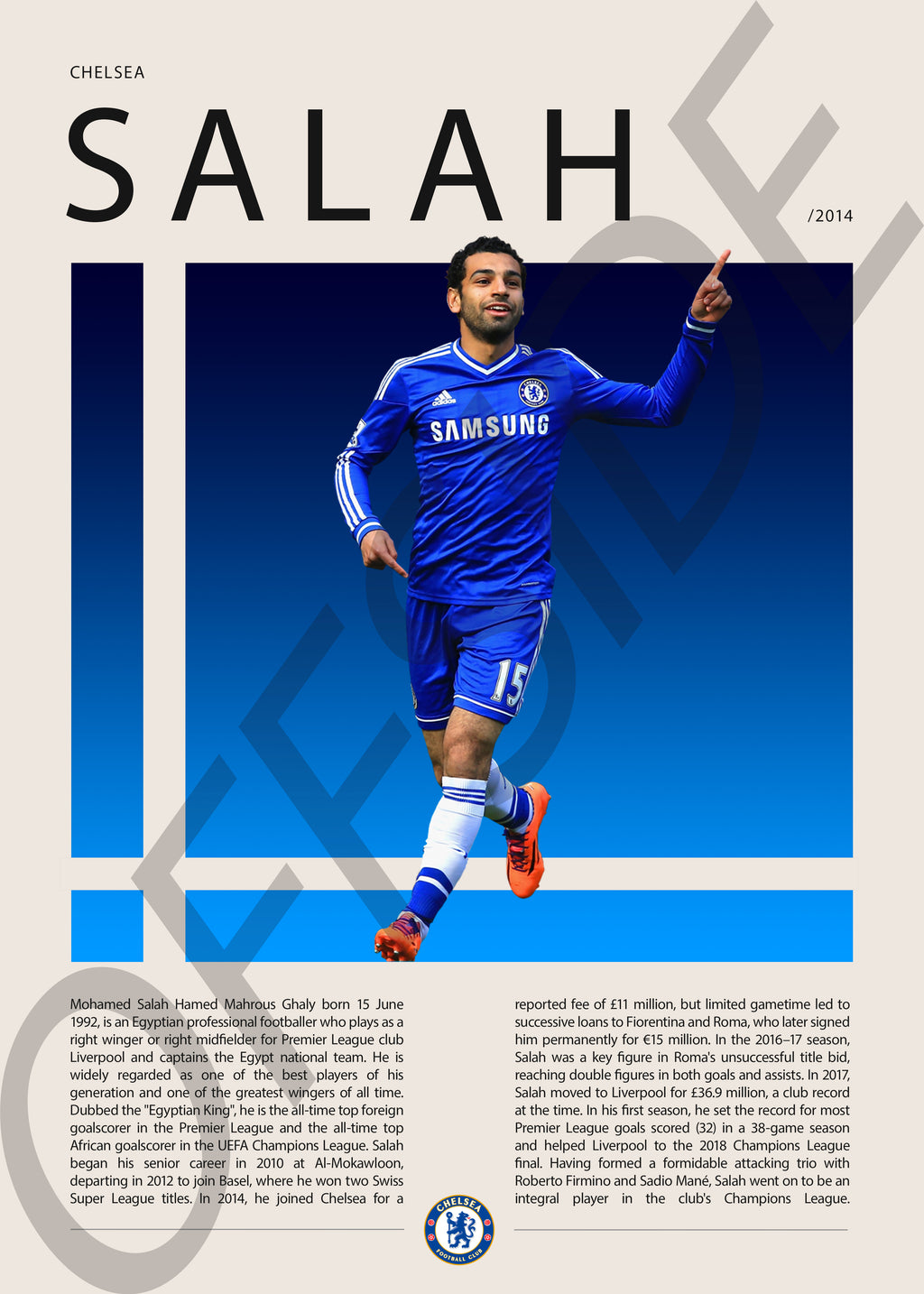 Mohamed Salah "El Faraon" en Chelsea Temporada 2014