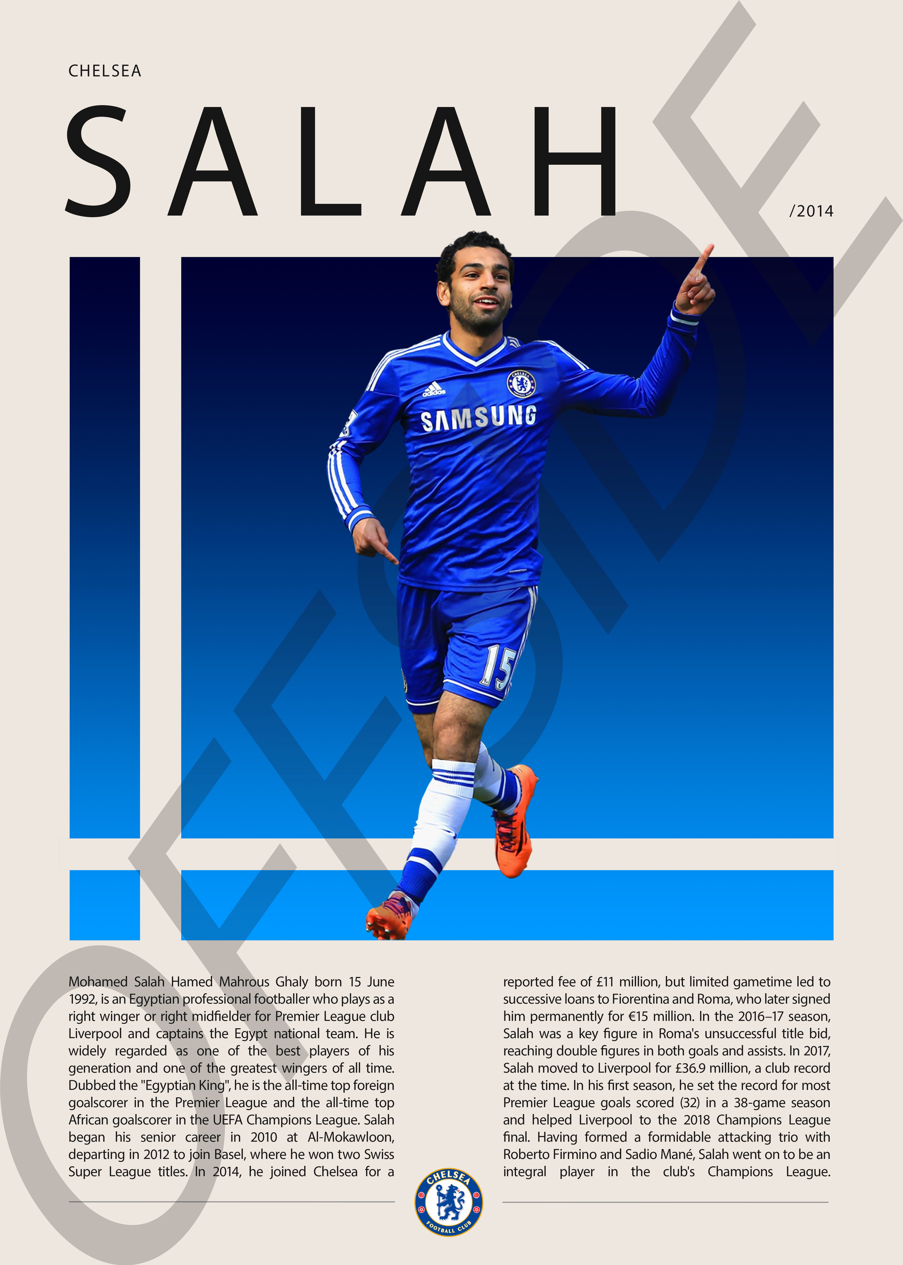 Mohamed Salah "El Faraon" en Chelsea Temporada 2014