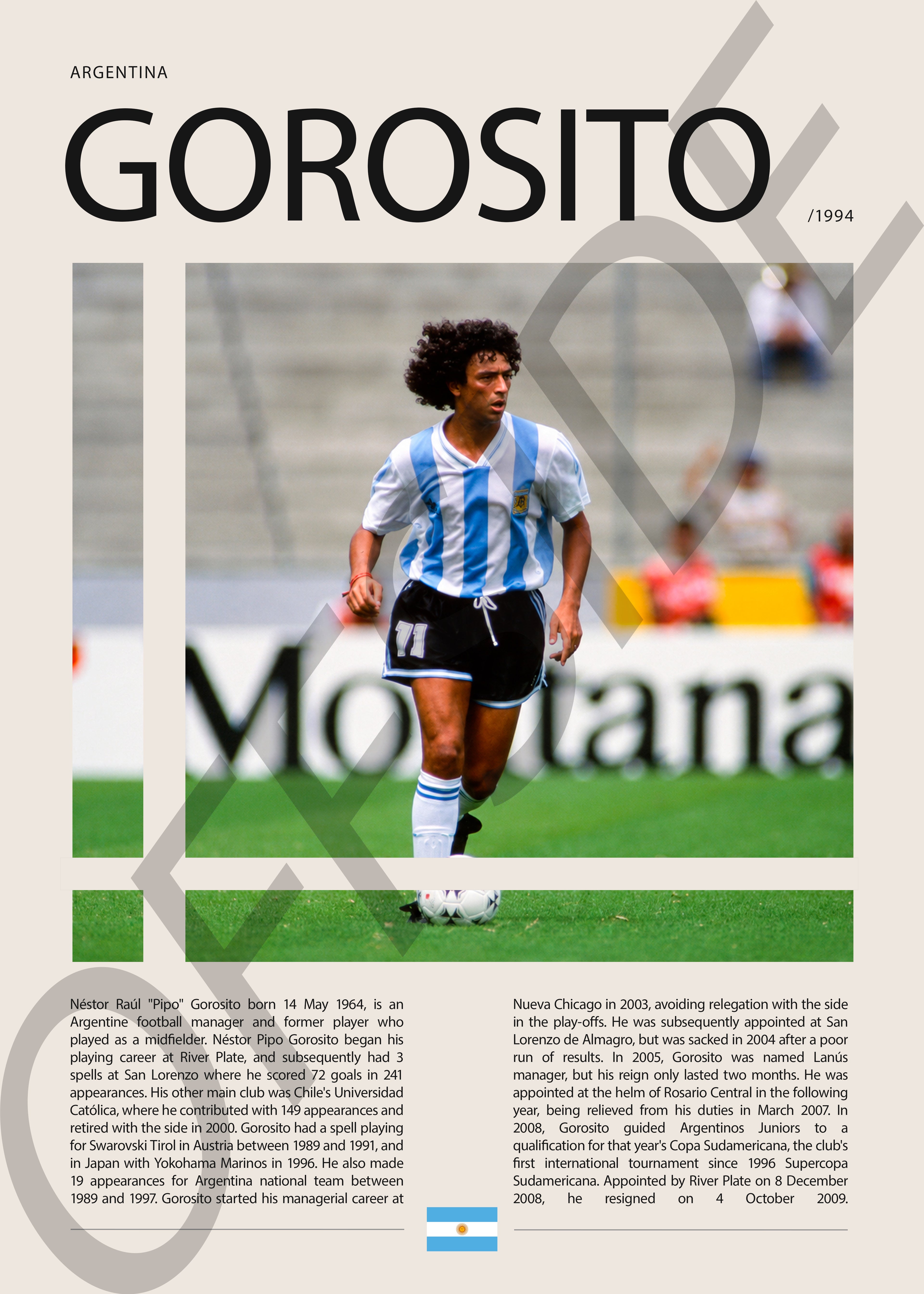 Nestor Gorosito "Pipo" en Argentina Clasificatorias 1994