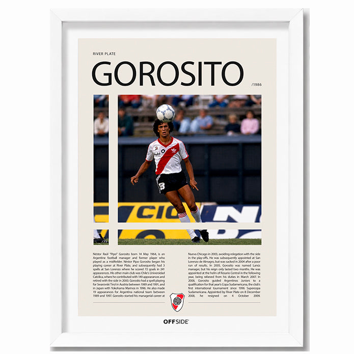 Nestor Gorosito "Pipo" en River Plate Temporada 1986