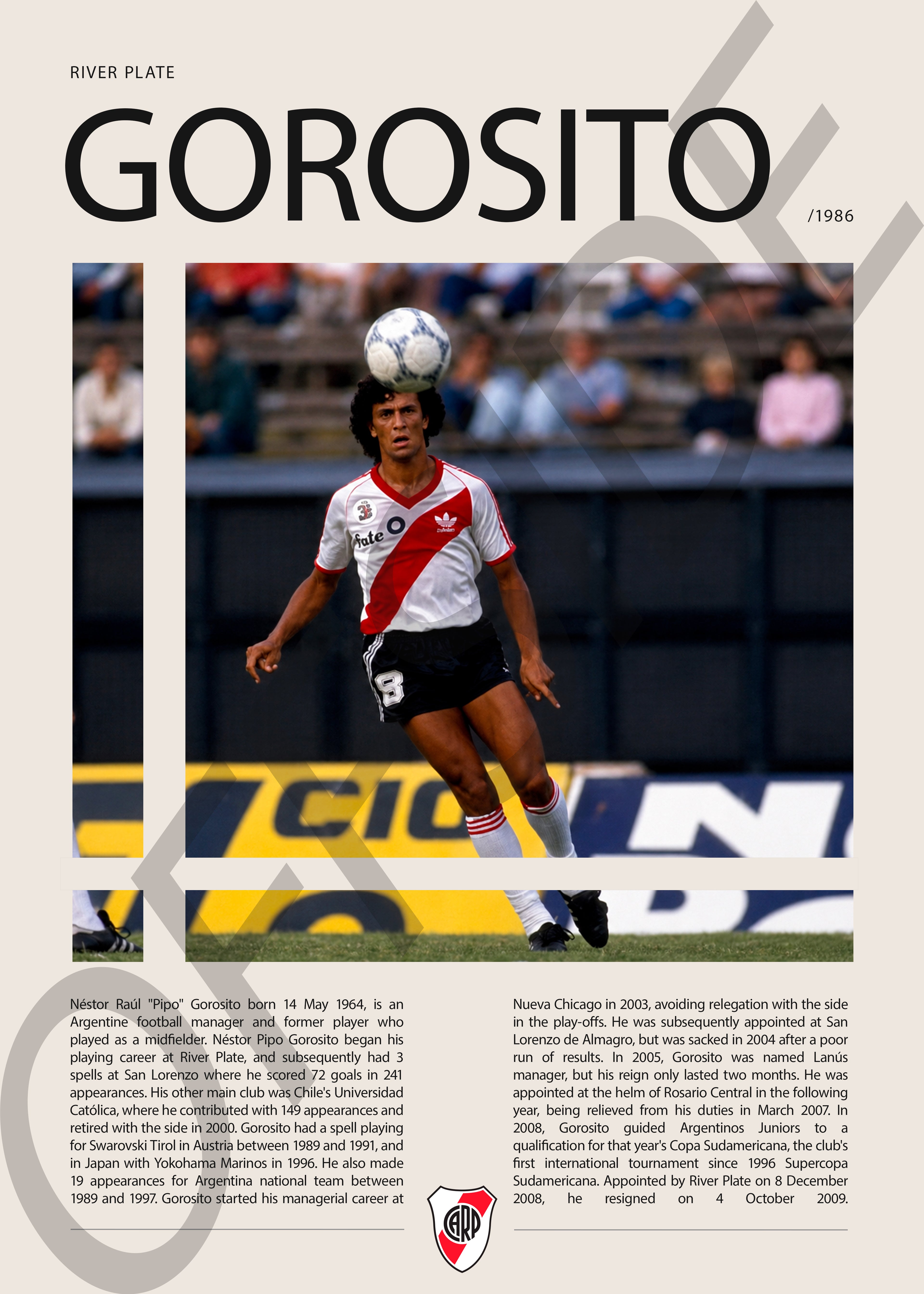 Nestor Gorosito "Pipo" en River Plate Temporada 1986