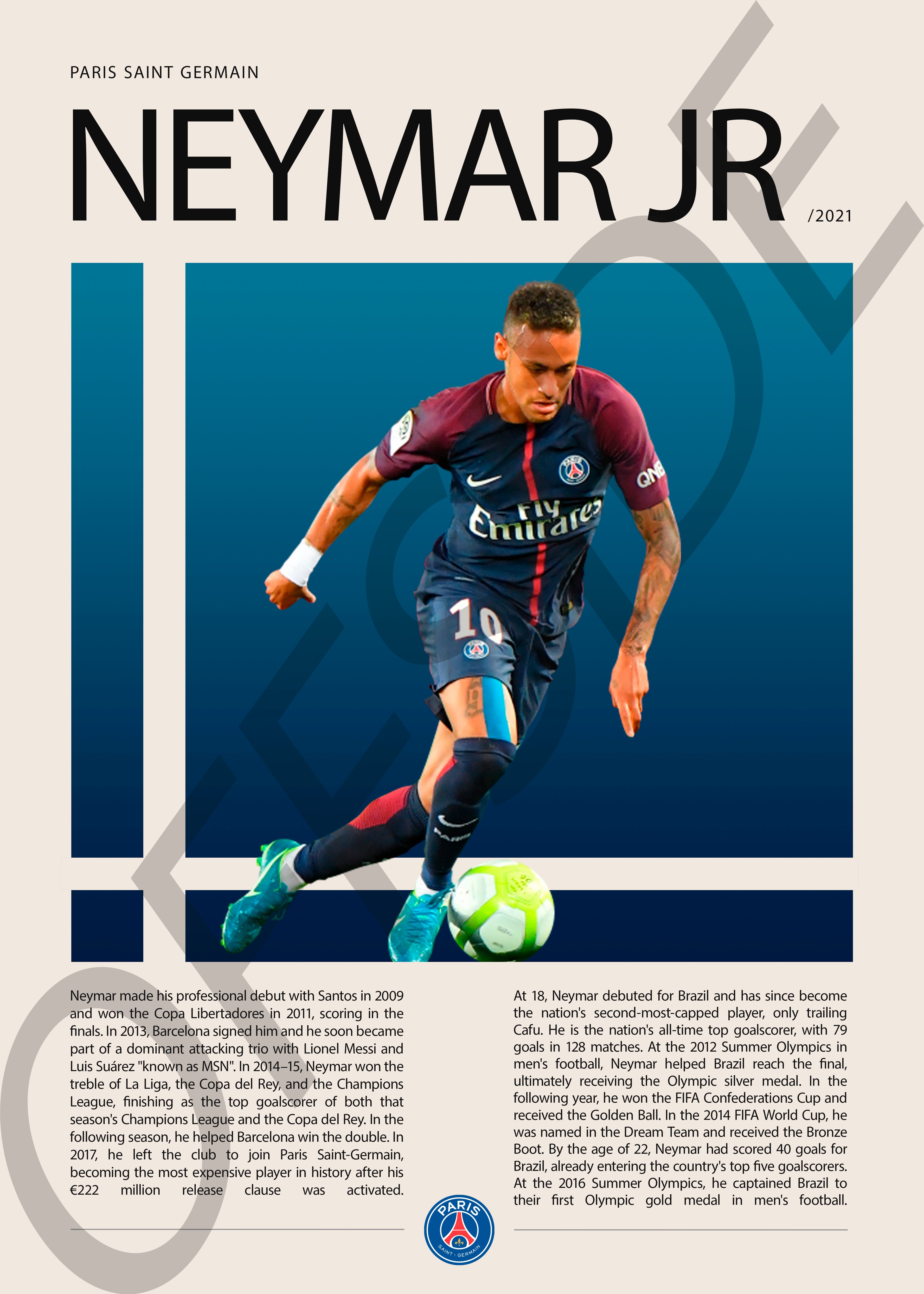 Neymar Jr "Ney" en PSG Temporada 2021