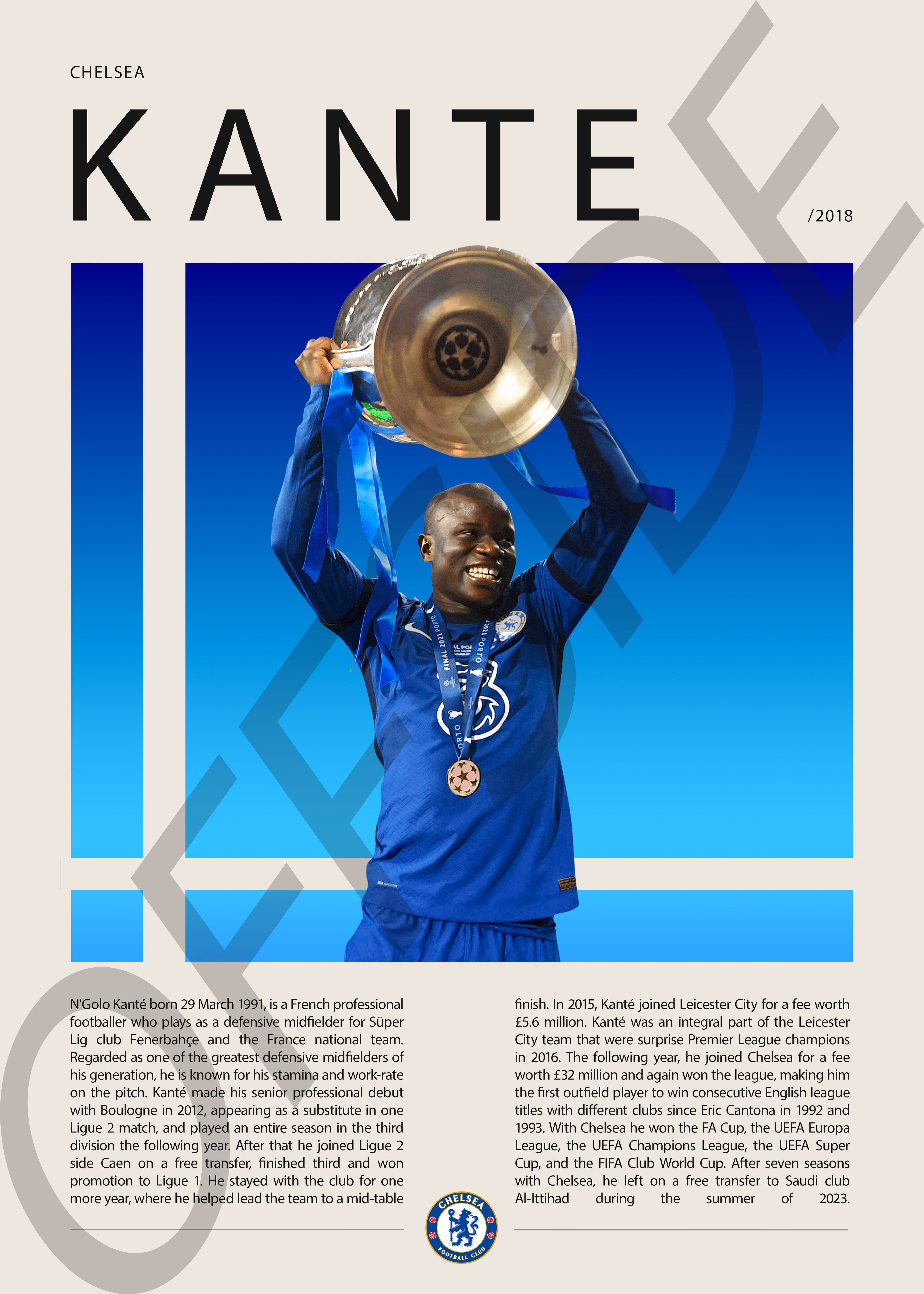 Ngolo Kante "Kante" en Chelsea Temporada 2018