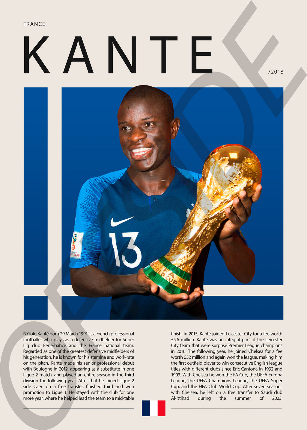 Ngolo Kante "Kante" en Francia Clasificatorias 2018