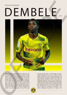 Ousmane Dembele "Dembele" en Borussia Dortmund Temporada 2016