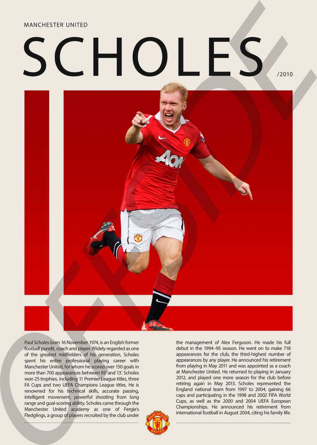 Paul Scholes "El Colorado" en Manchester United Temporada 2010