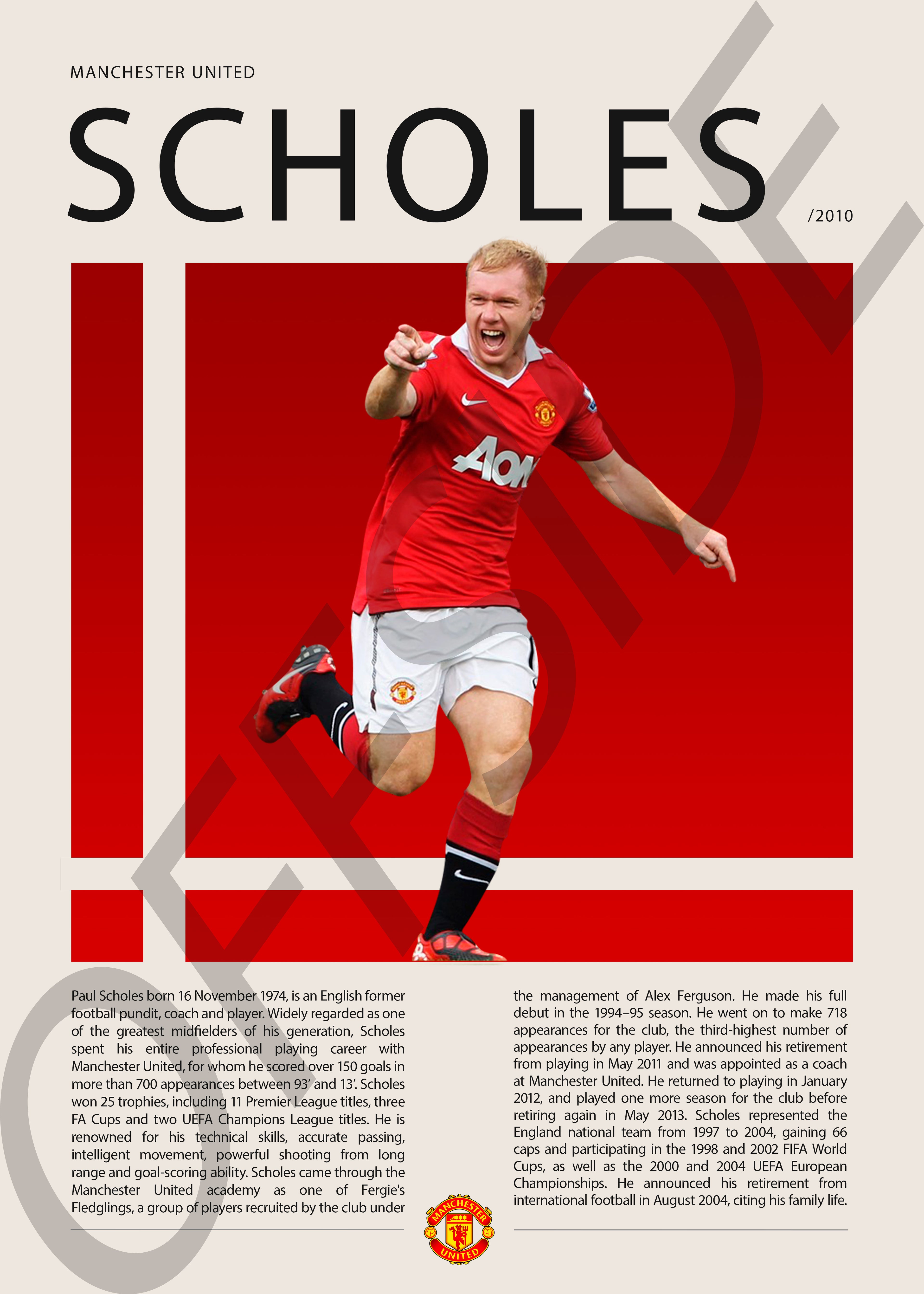 Paul Scholes "El Colorado" en Manchester United Temporada 2010