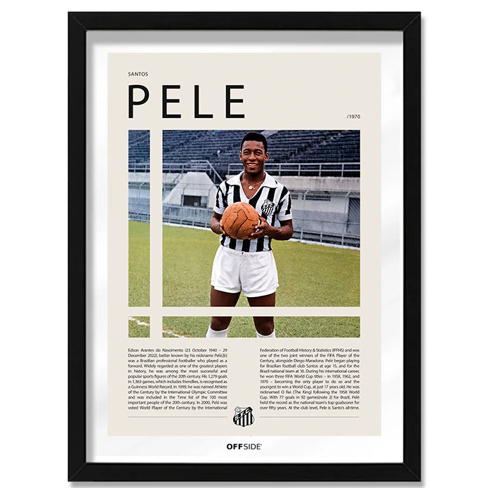 Pele "O Rei" en Santos Temporada 1970