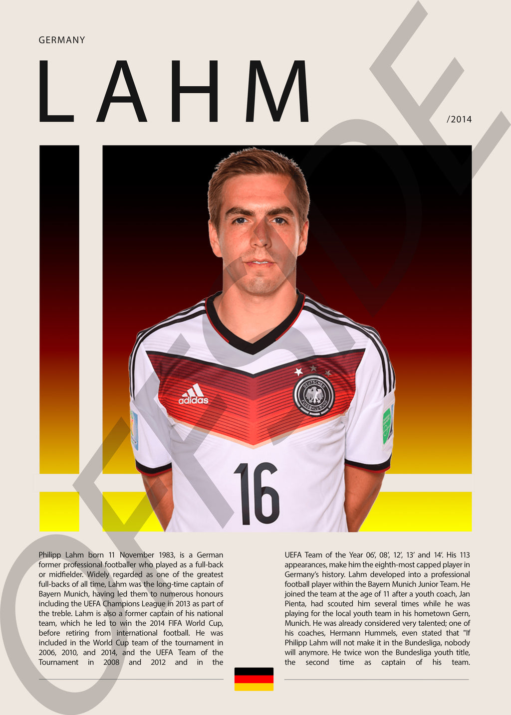 Philipp Lahm "Lahm" en Alemania Clasificatorias 2014