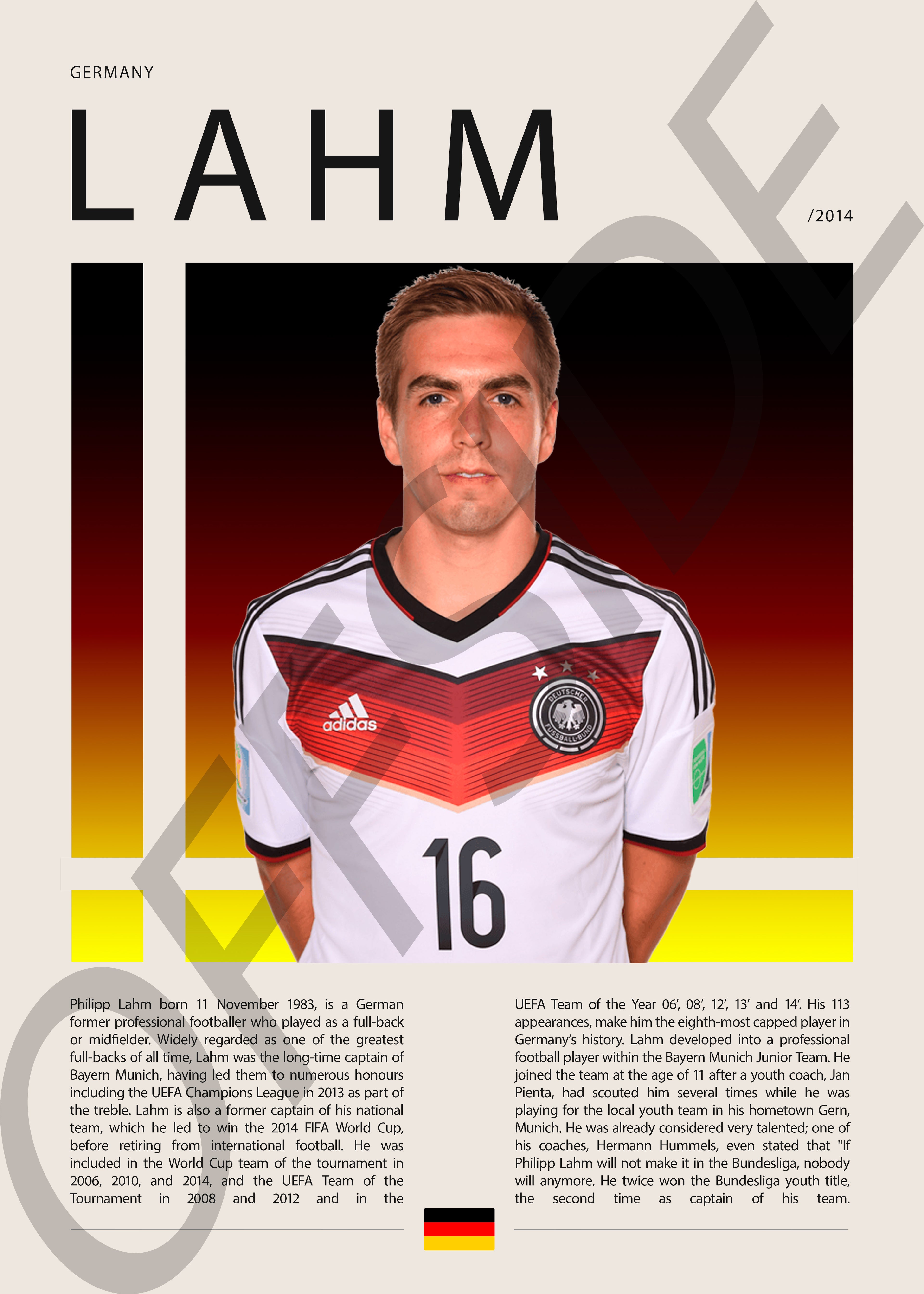 Philipp Lahm "Lahm" en Alemania Clasificatorias 2014